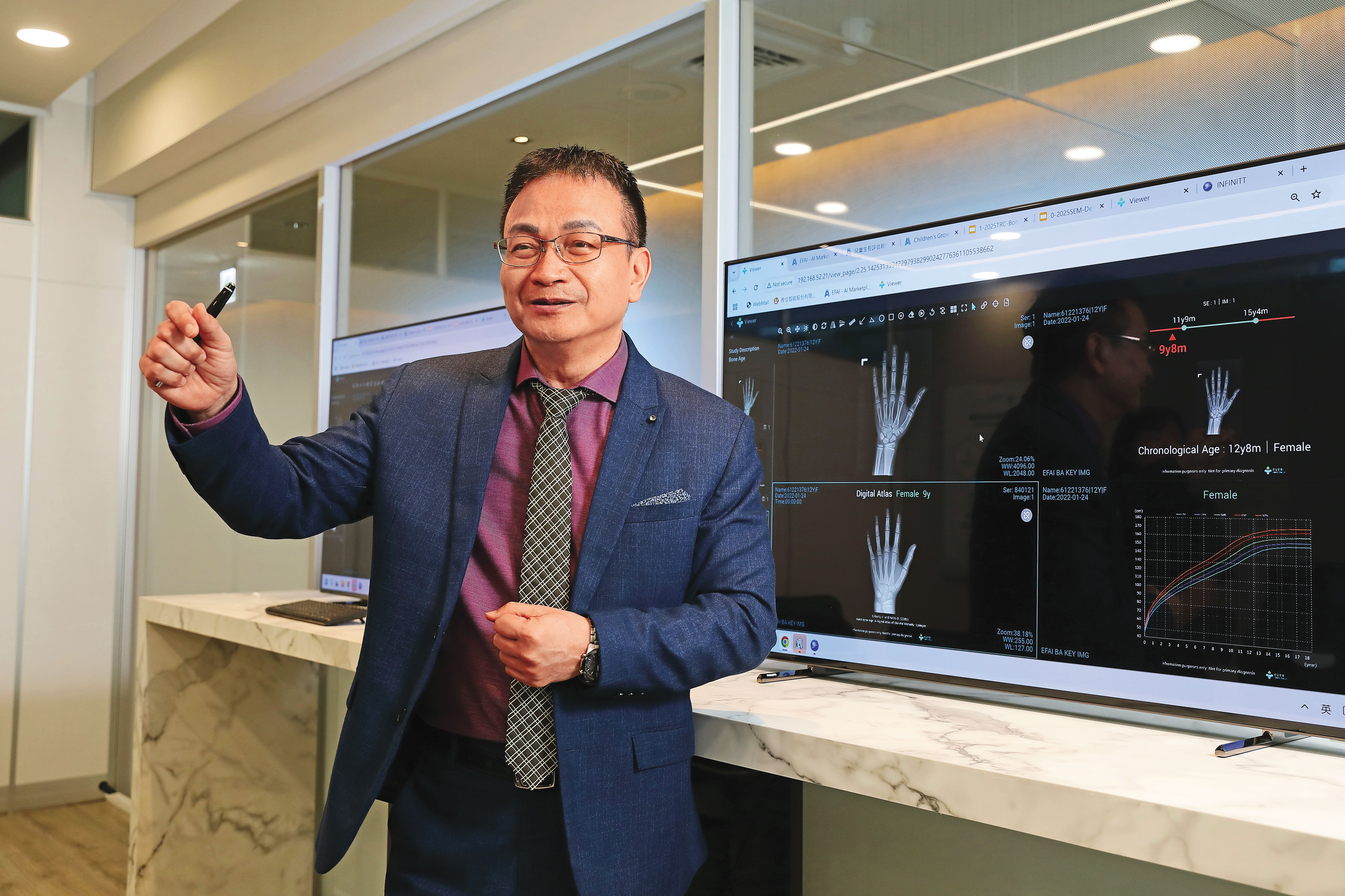 長佳智能目前在海內外取證的數量遙遙領先國內許多同業，讓公司在海外的知名度大增，對營收產生具體貢獻。圖為長佳智能總經理李友錚。