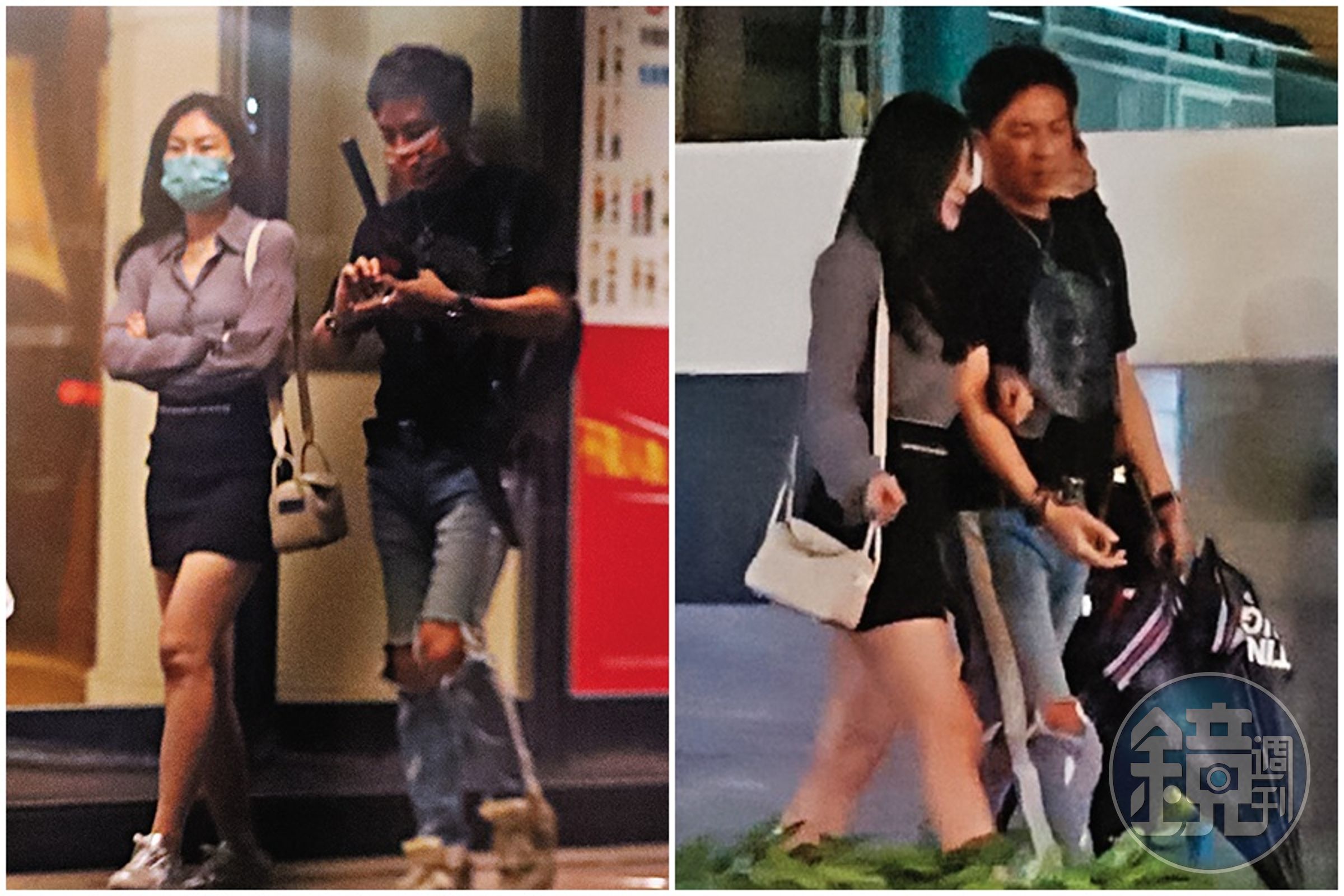 雖然王海輪一開始與嫚凌裝不熟去夜唱,但其實去之前跟離開時都偷偷勾手。