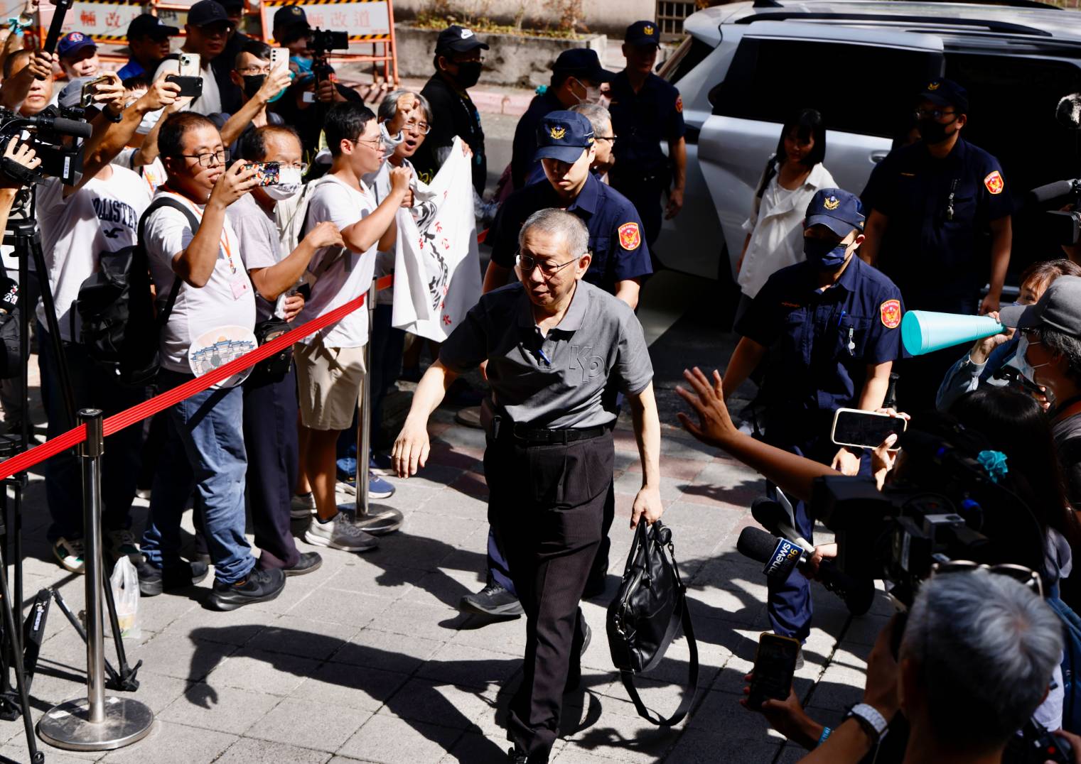 柯文哲在公開談話中，直言這個案子根本是冤獄。（鏡報董孟航）