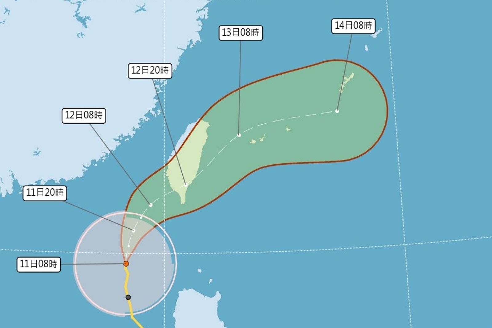 鳳凰颱風襲台!最新風雨預測出爐 明晨9縣市停班課達標