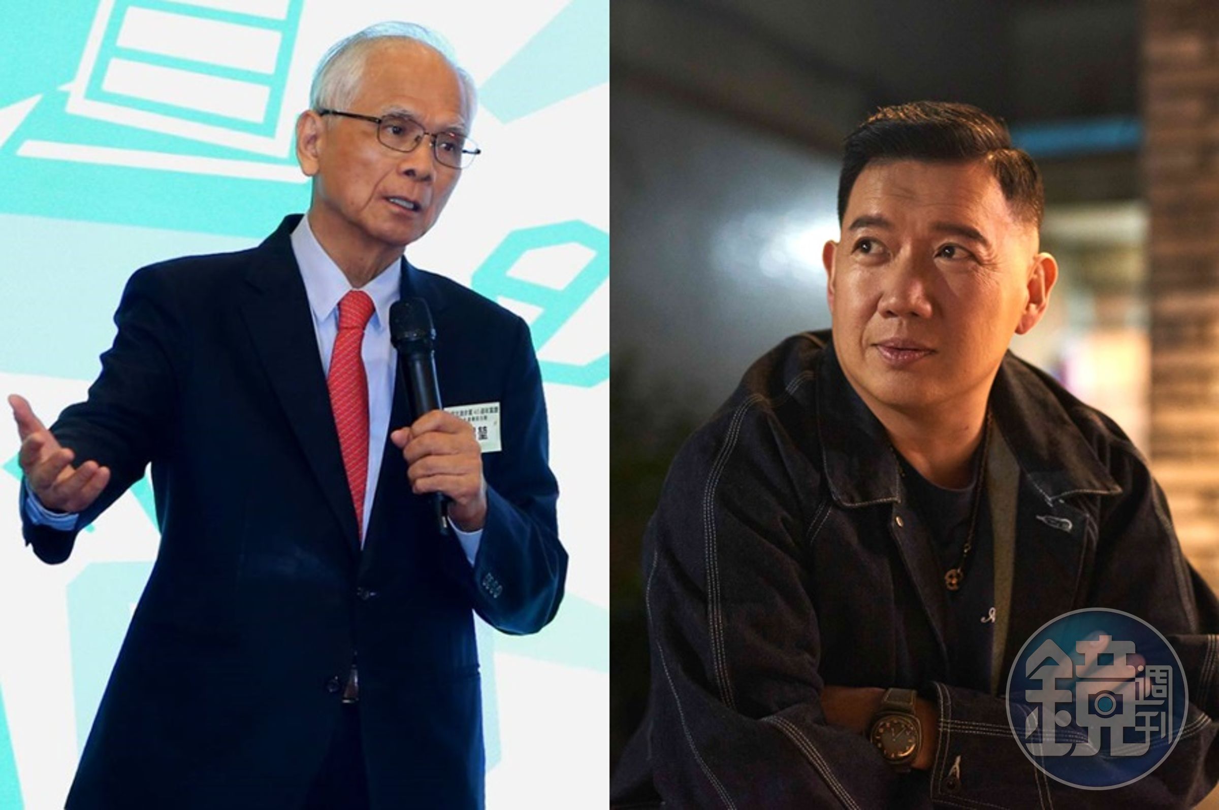 游錫堃酸蔣萬安「認養阿公」後，港星杜汶澤也形容今年台北市長選戰，猶如「一部好電影vs.一部大爛片」，實力懸殊。（鏡報姜永年、本刊資料照）