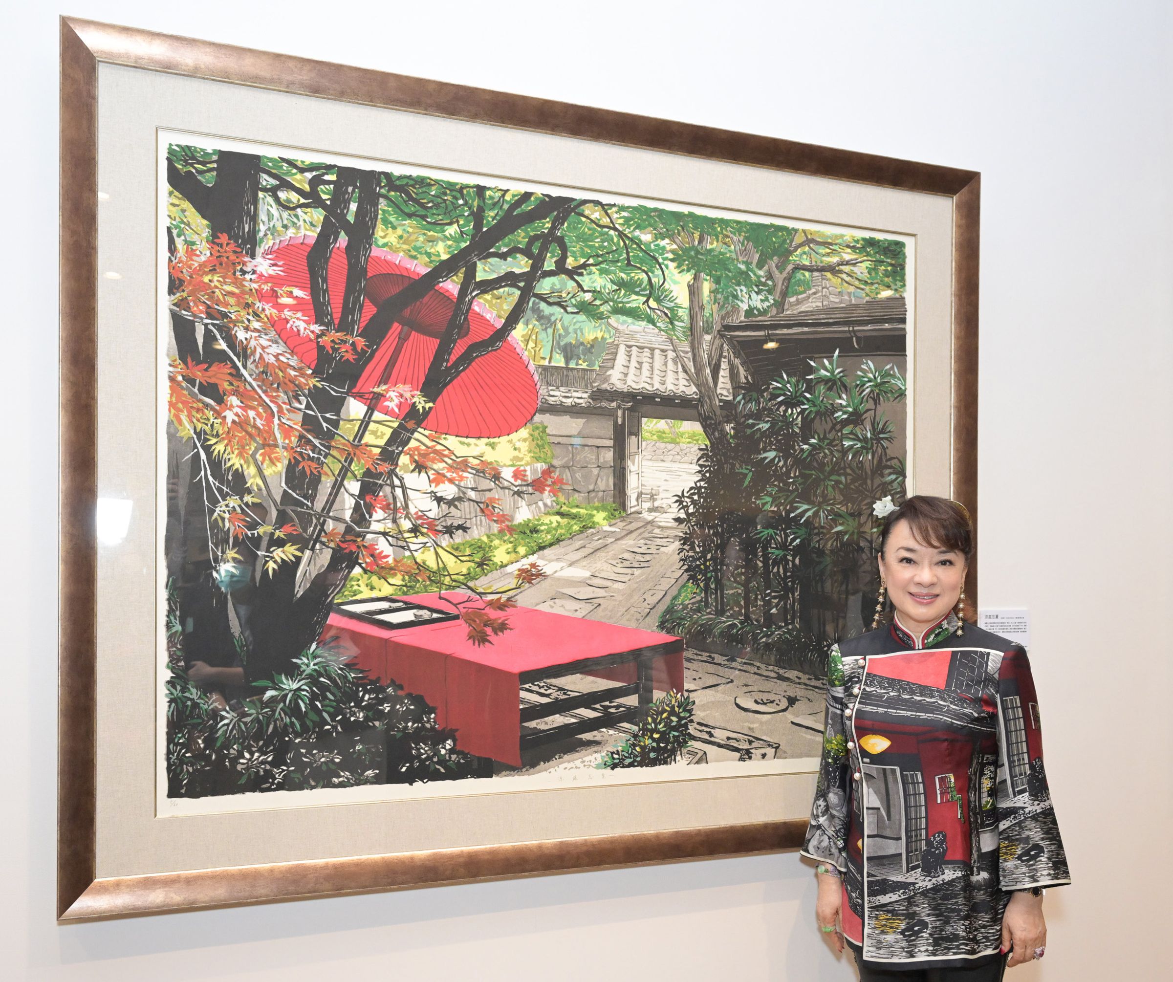 翁倩玉版畫展將於明天起在台南市美術館1館展出一個月。(台南市美術館提供)