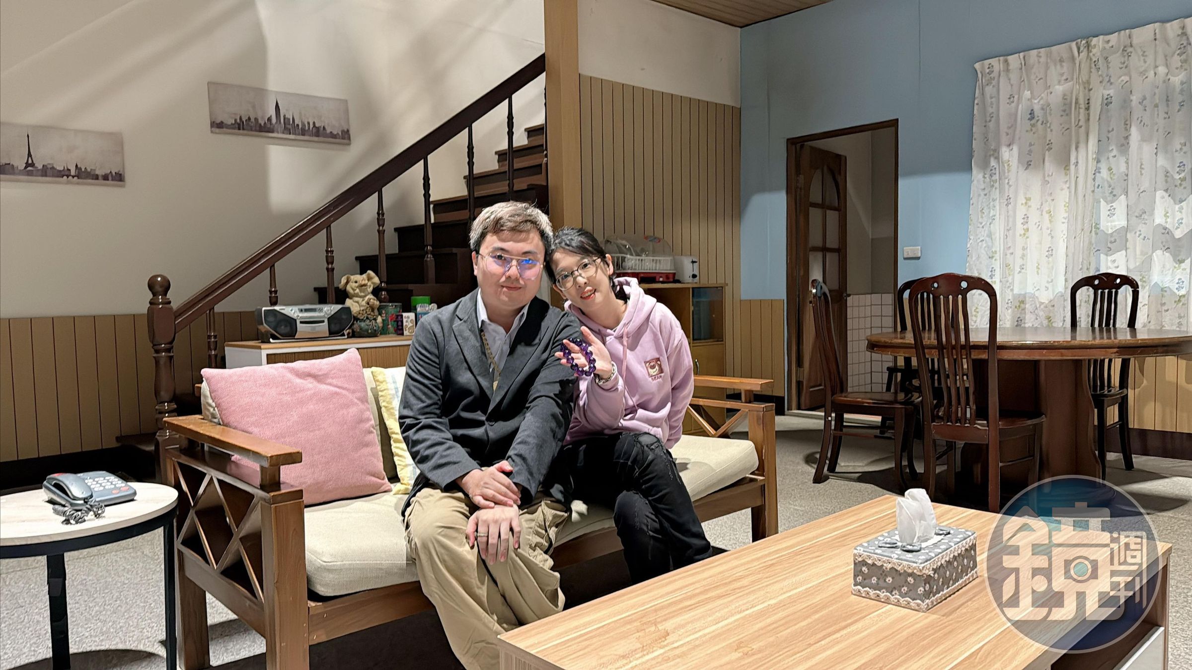 左：帝國集團董事長羅彦喆 右：翠米悠食品董事長僧羽綸