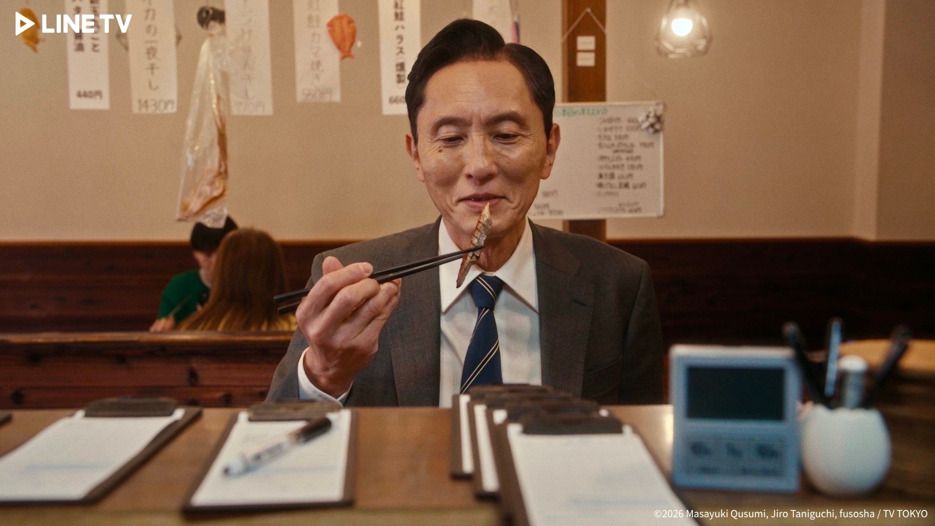 自嘲是「最大黑粉」的松重豐坦言早在第10季就想「退場」，仍選擇將眼前端上來的料理好好吃完。（LINE TV提供）