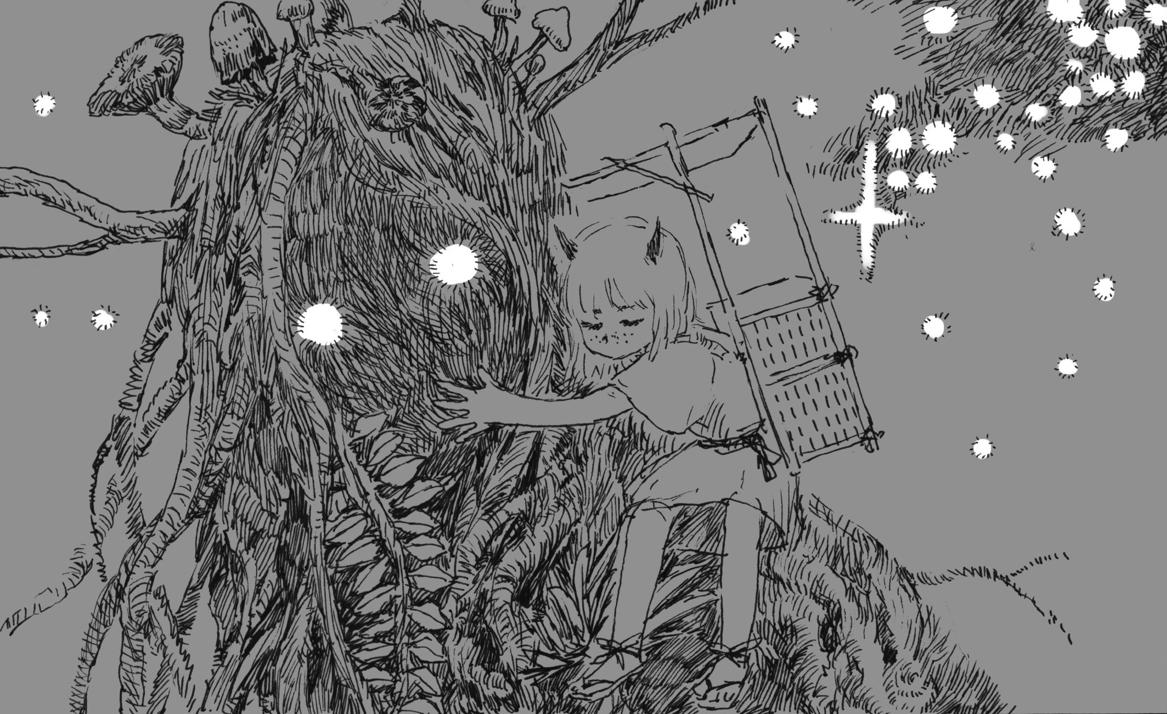 《遺忘之神》首集以阿里山神木靈為主角,充滿魔幻色彩。(葉長青提供)