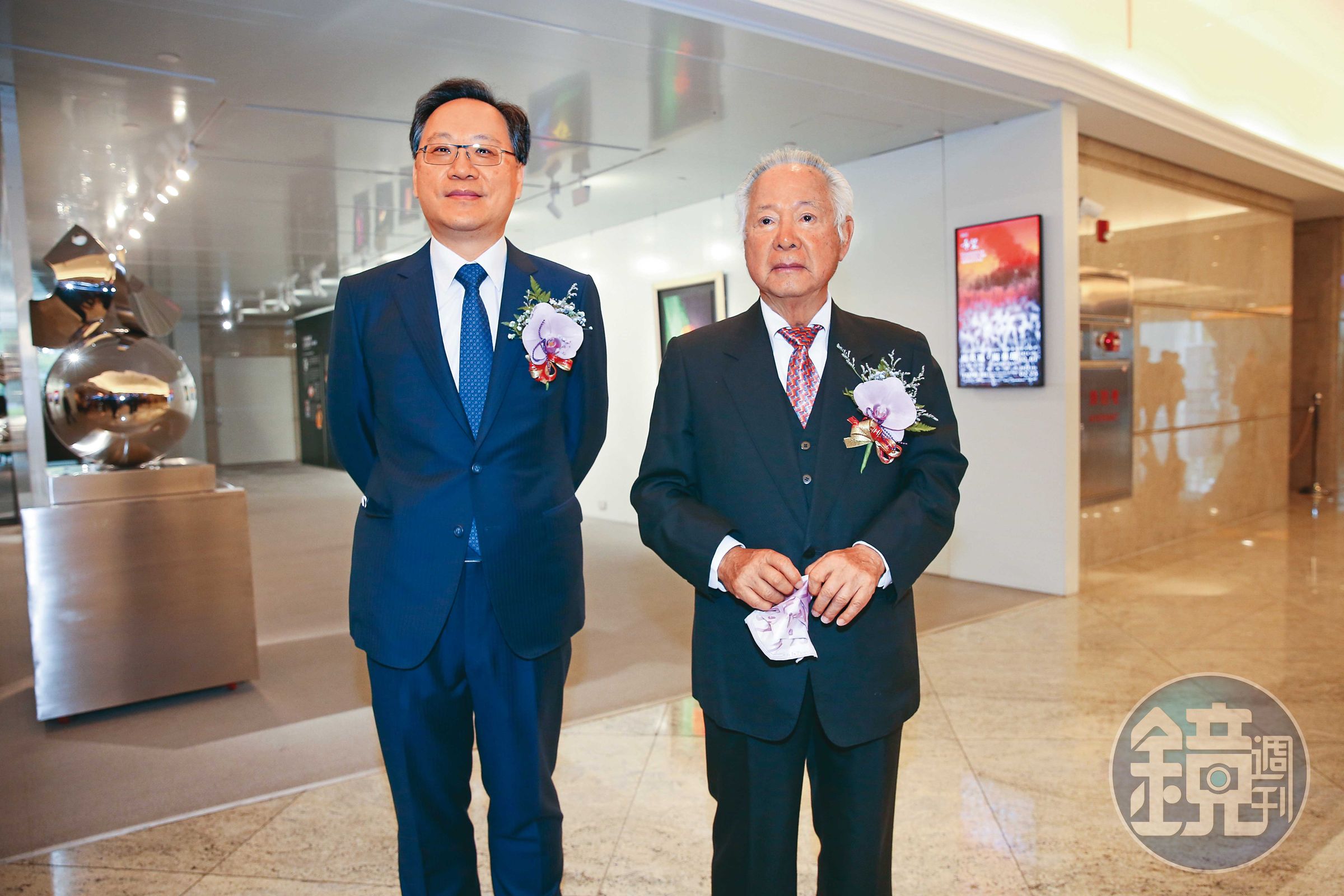 三商集團由陳河東和翁肇喜(右)、郭仲熙合夥創立,目前已交由陳翔玢(左)等二代經營。