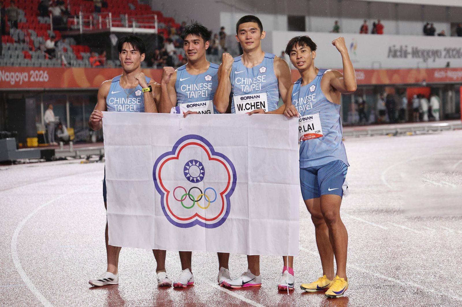 名古屋亞運/楊俊瀚帶領男子4X100接力勇奪銀牌 38秒32再破全國紀錄