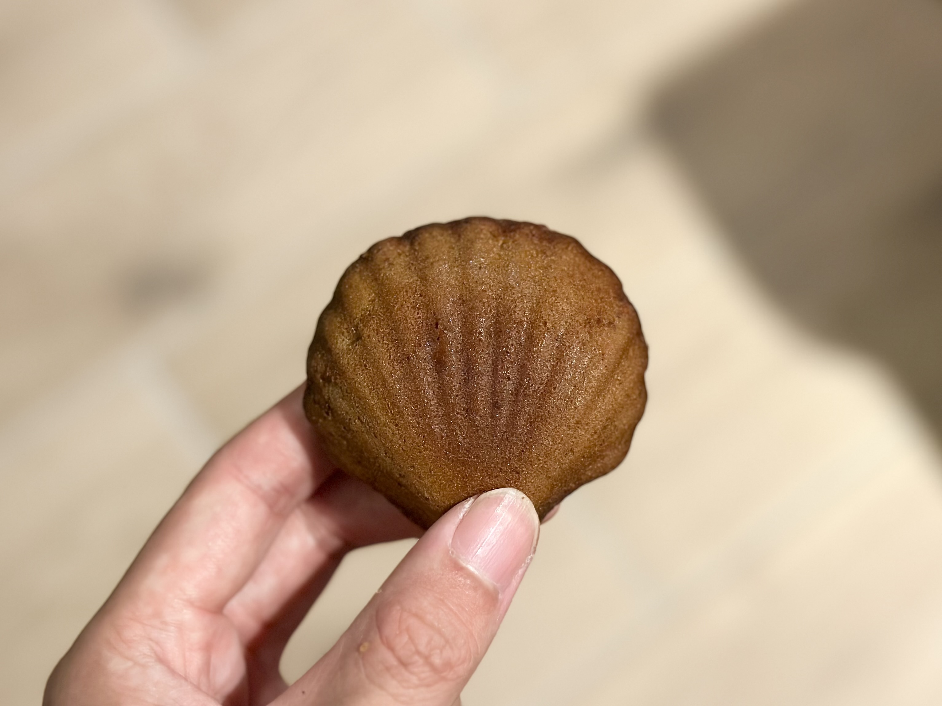 「無花果咖啡瑪德蓮」能嘗到咖啡與肉桂香氣，還有無花果乾籽的脆脆口感。