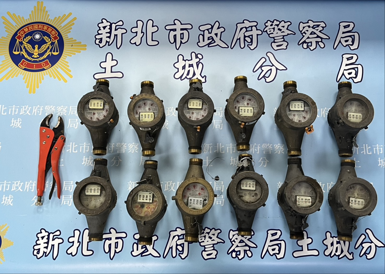 警方查扣被竊水錶。（警方提供）