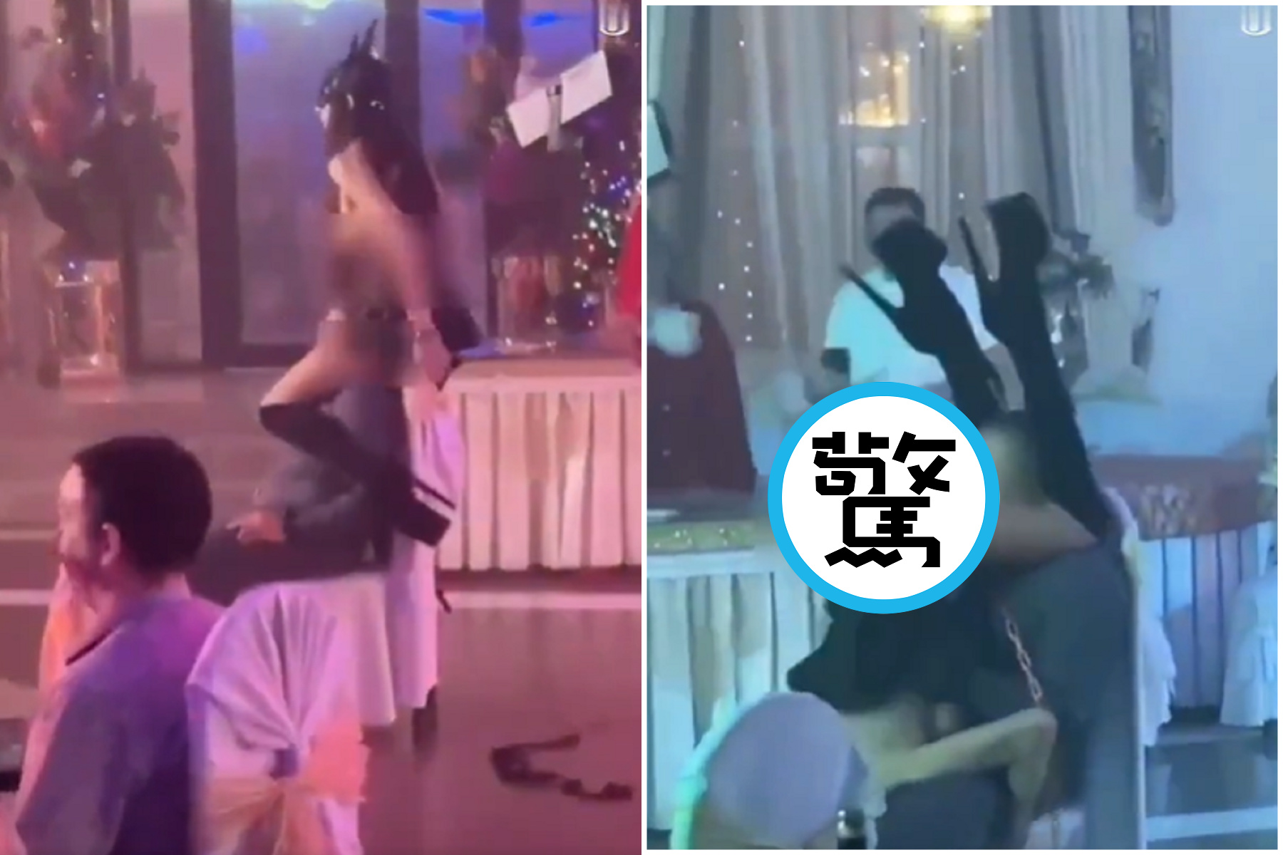 戰鬥民族的尾牙就是18禁！政府部門請脫衣舞孃「大摸彩」，玩情色遊戲引熱議。（翻自krasnoyarsk-news.net）