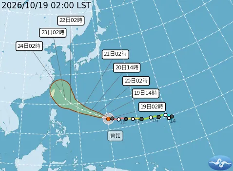 薔琵維持強颱「恐達1週」！　專家分析：4地侵襲率達50%「且還在增加中」