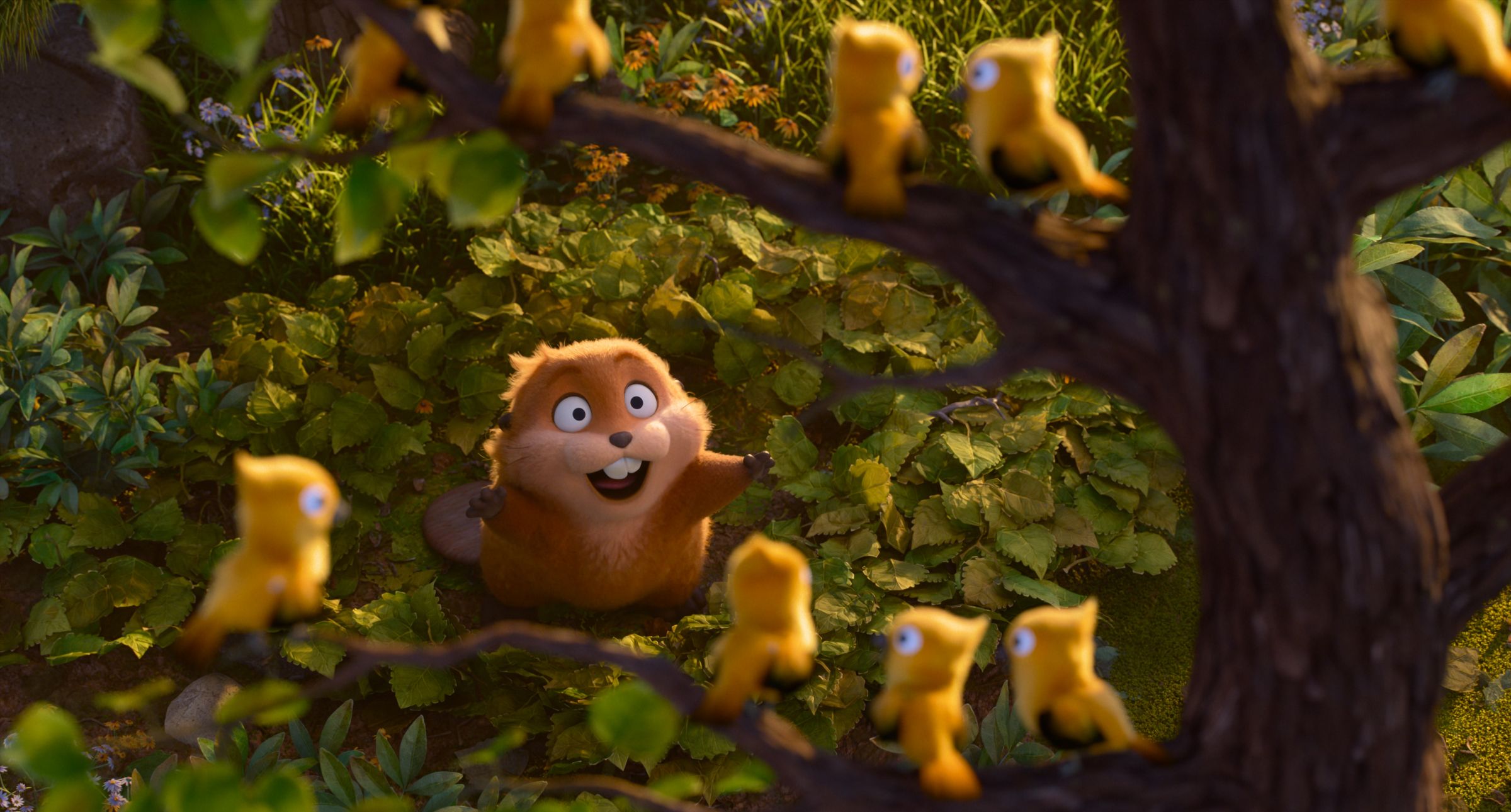 皮克斯在《狸想世界》難得走一種瘋瘋顛顛、歇斯底里的路線。（迪士尼提供）