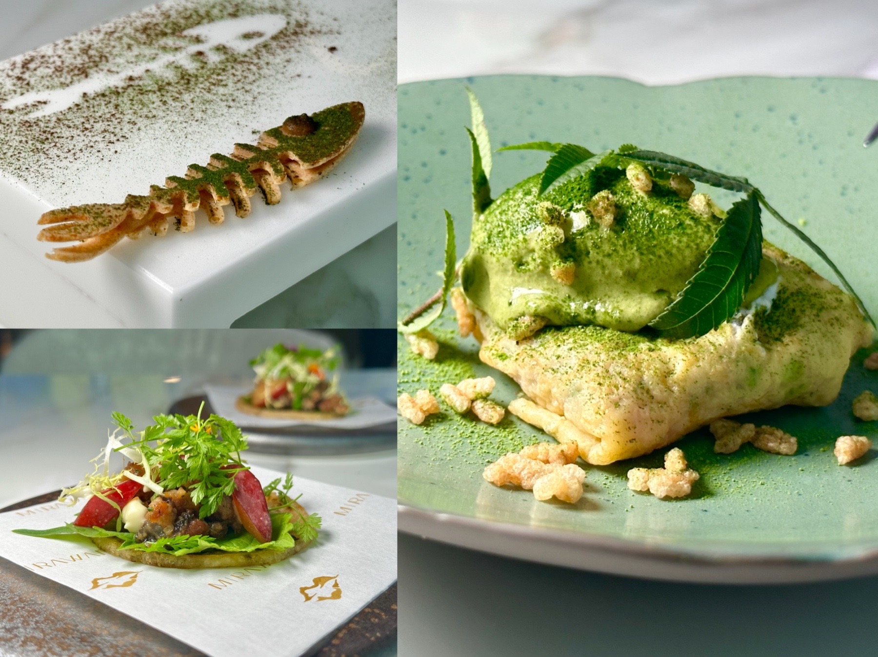 「MiraWan」用日本宮崎縣新富町特產，做出很和風的法式下午茶。