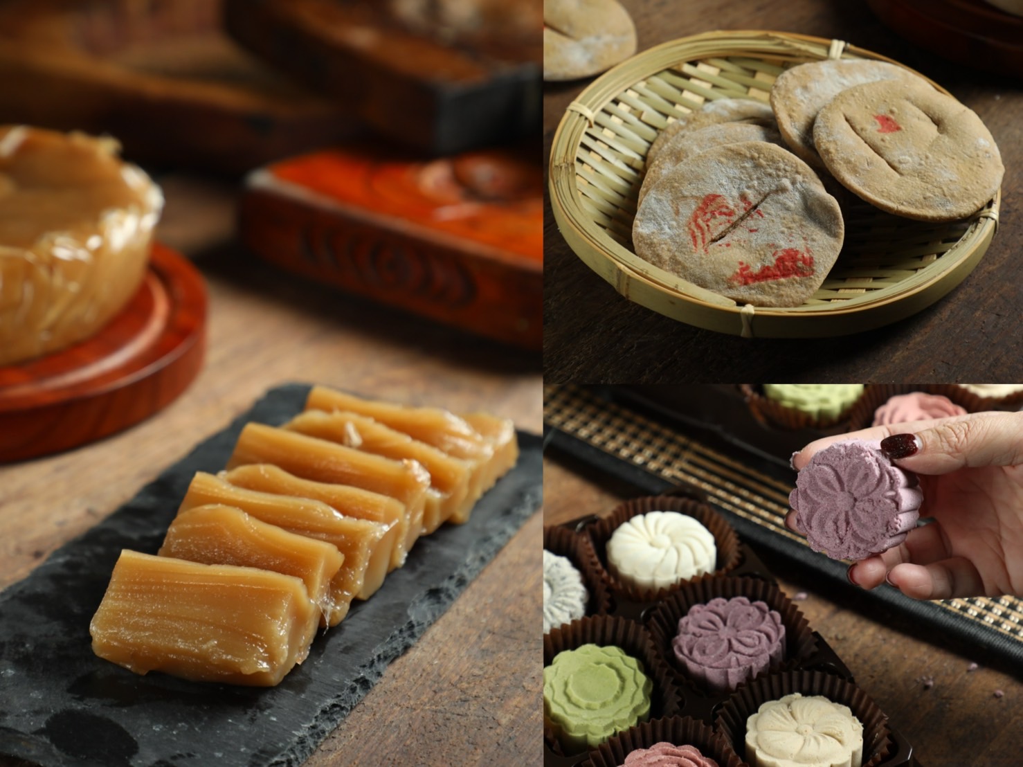 「一味香餅家」位於台南灣裡老街，包辦了在地祭祀活動、傳統節日需要的各式糕粿餅類。