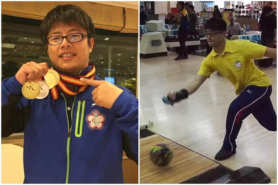 視障保齡球選手黃郁曉，因連3屆在亞帕運奪牌，聲名大噪，近日卻遭踢爆有駕照。（翻攝自黃郁曉臉書）