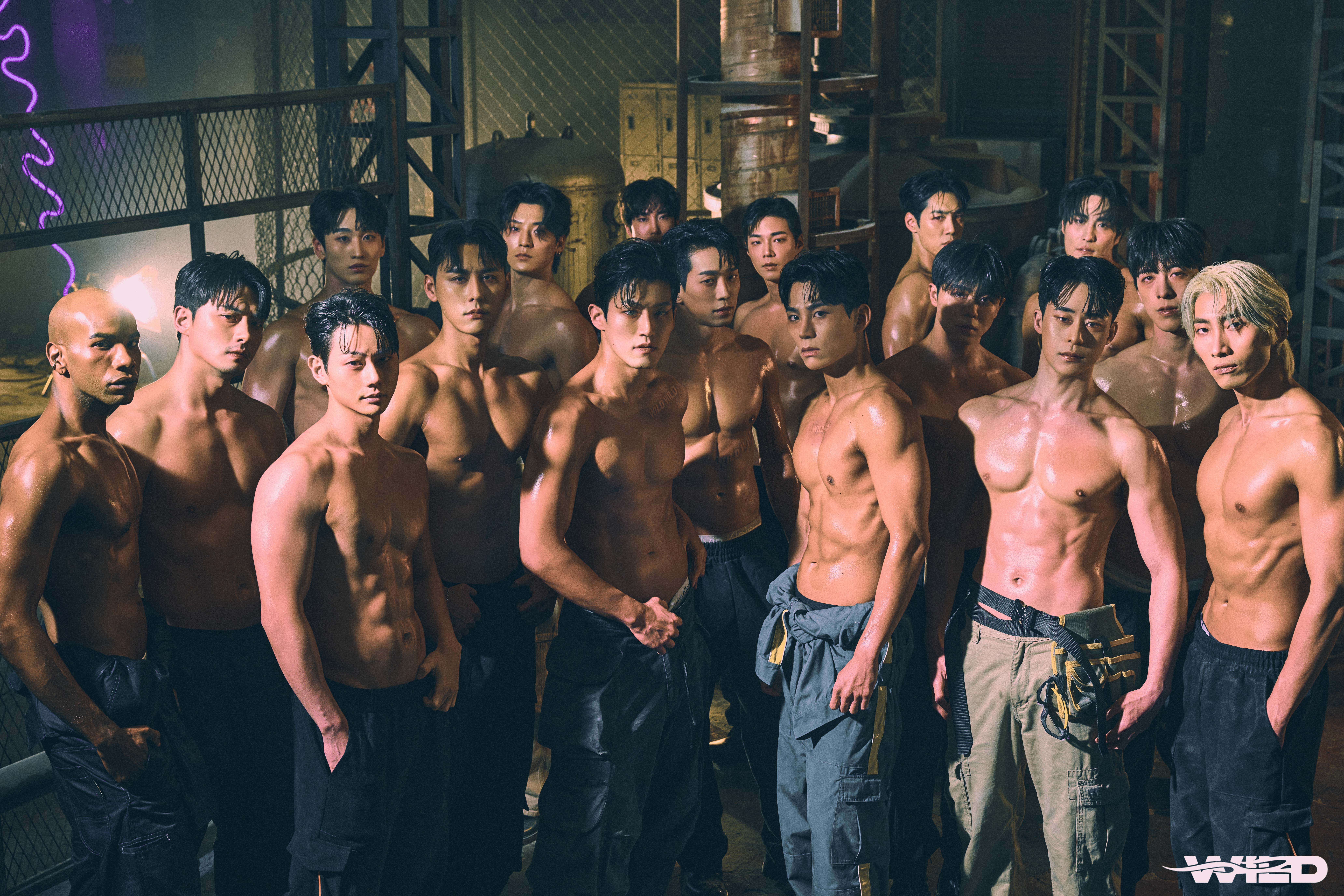 韓國猛男音樂劇《WILD WILD》歐巴們赤裸上身展現超man實力。（寬宏提供）