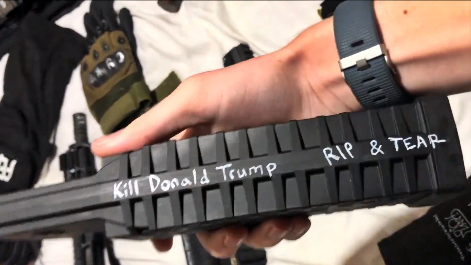 美國校園27日又發生一起槍擊案，槍手還在彈匣上寫下「殺了川普」，調查還發現，這名槍手竟是該所學校的校友。（翻攝自X）