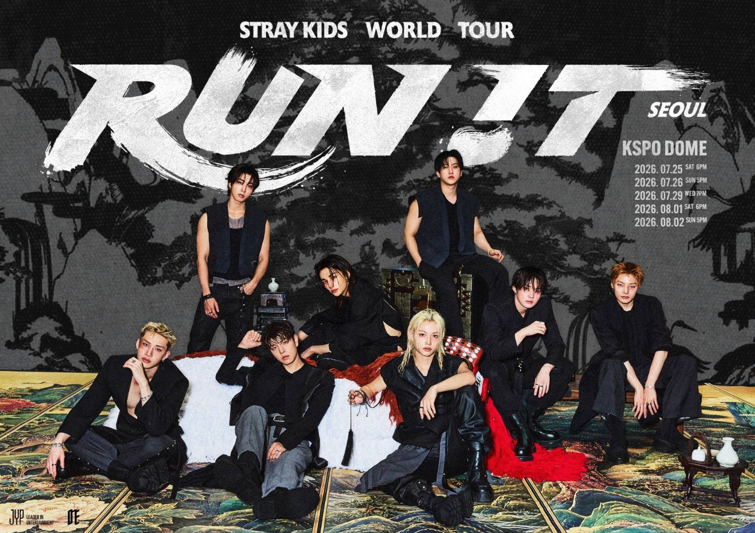 Stray Kids宣布全新世界巡迴演唱會《RUN IT》正式啟動。（翻攝Stray Kids X）