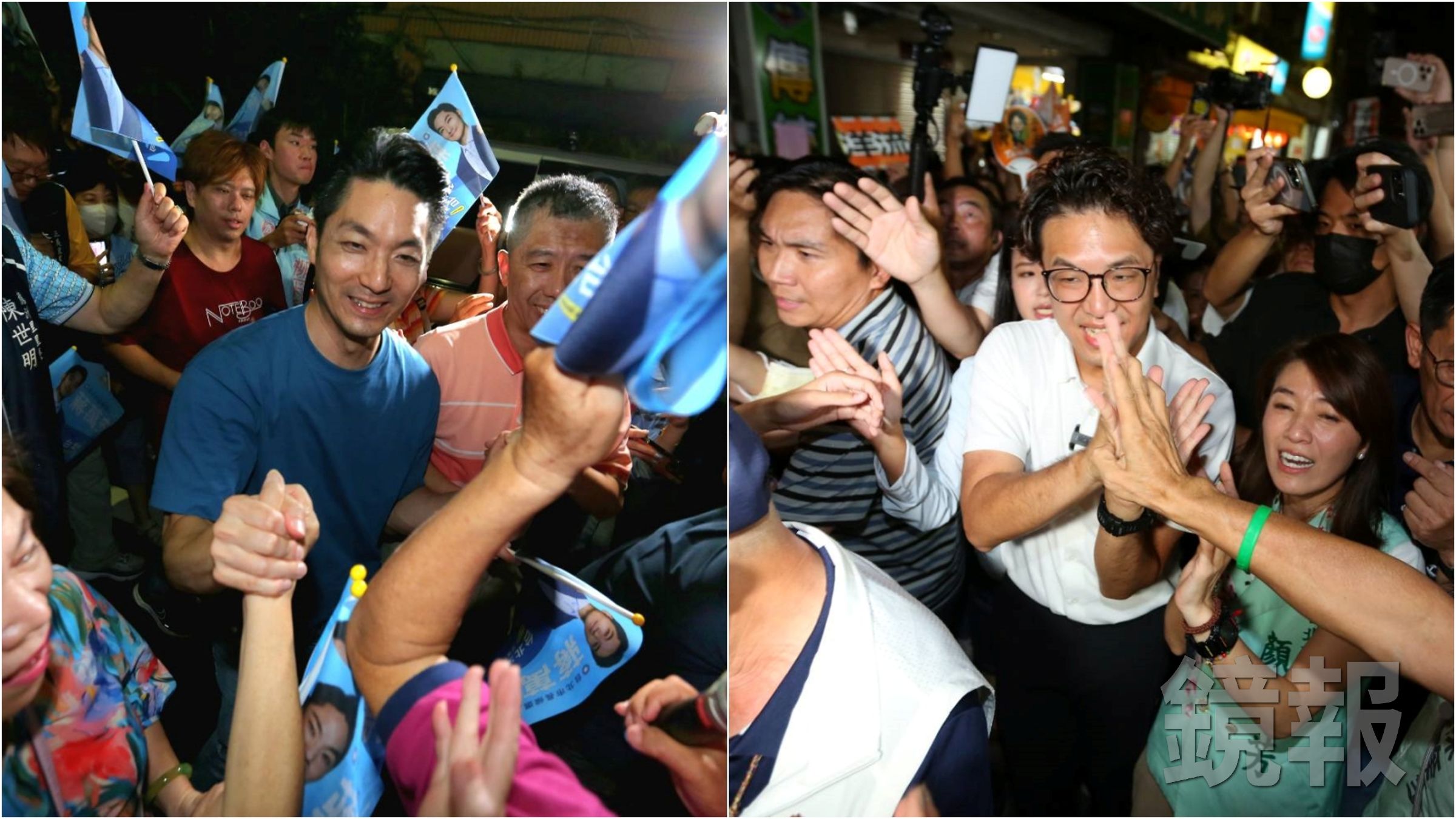 蔣萬安僅答應TVBS舉辦的辯論,民進黨酸他只敢躲舒適圈。(合成圖;鏡報姜永年)