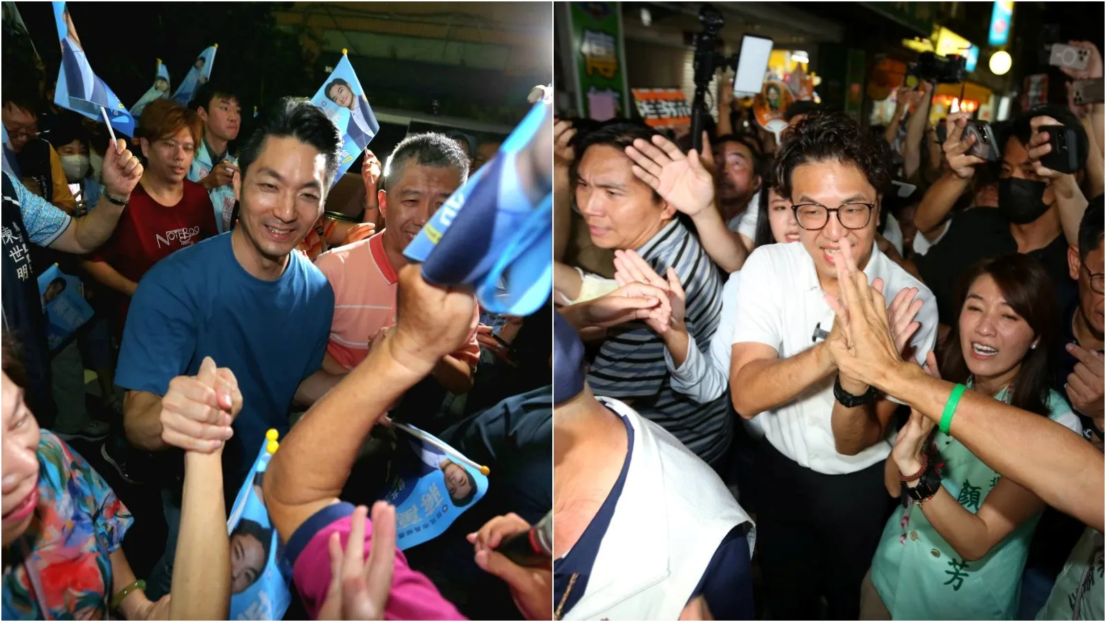 蔣萬安僅答應TVBS舉辦的辯論，民進黨酸他只敢躲舒適圈。（合成圖；鏡報姜永年）