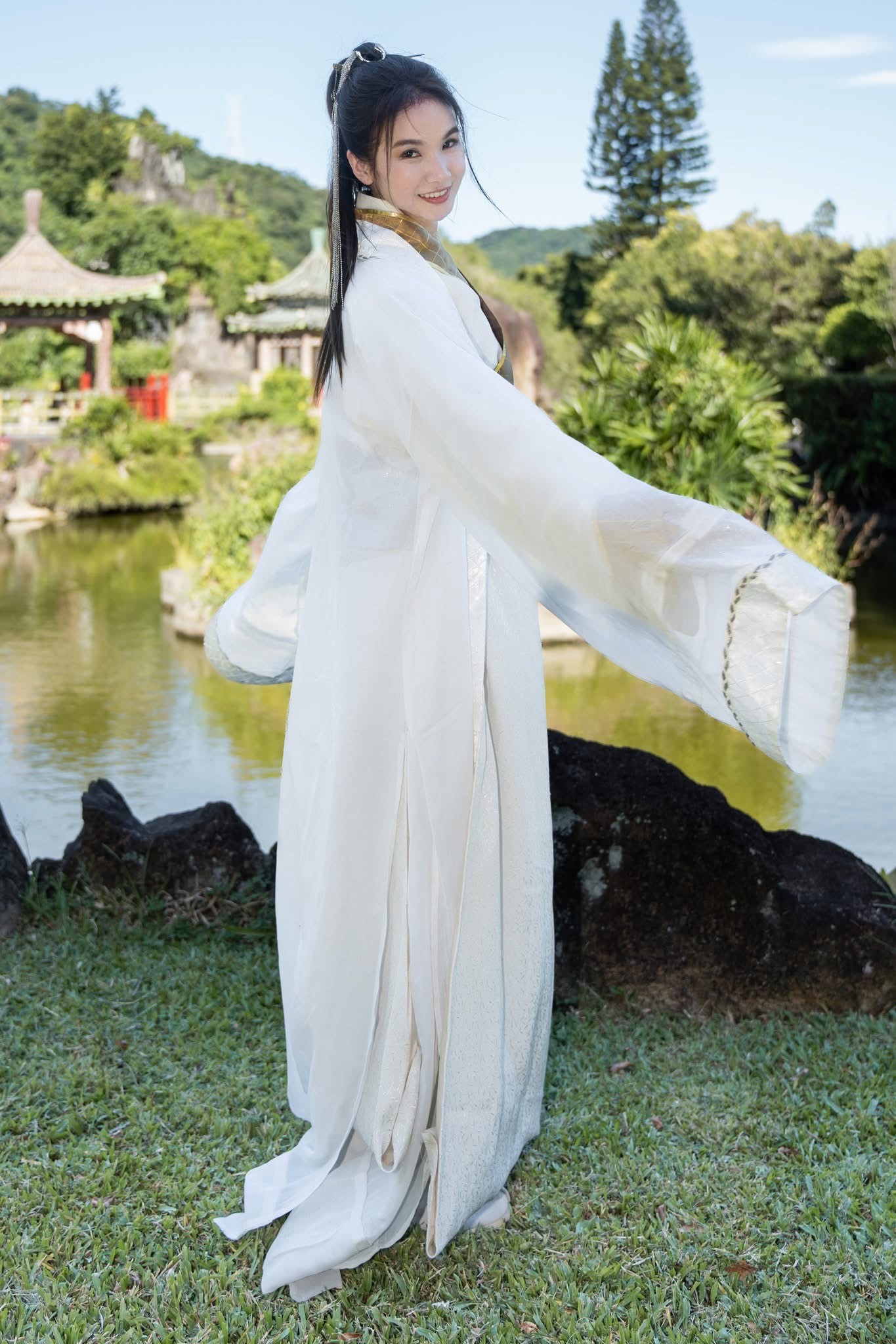 陳小菁第一次在《戲說台灣》一掃過苦情刻板形象。（三立提供）