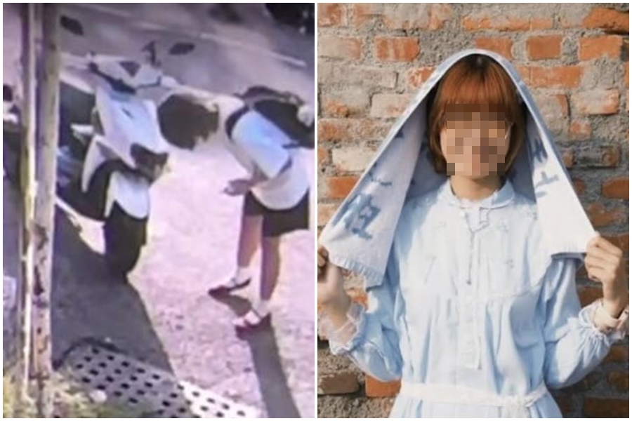 事發當時女大生疑似未上前查看女警狀況，只顧著檢查自車車損，引爆網友怒火，紛紛起底該女子身分，痛批太冷血。（翻攝畫面、Dcard）