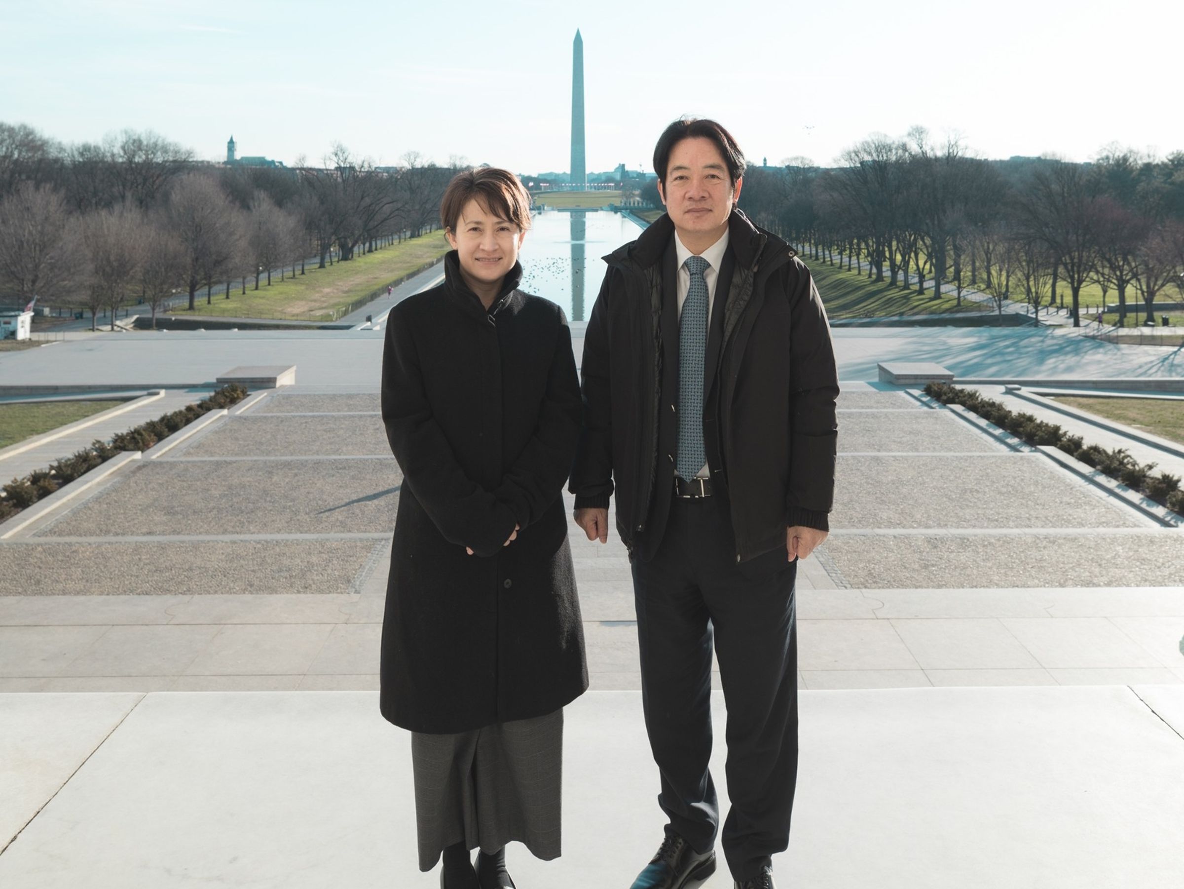 賴清德與蕭美琴2020年的合照，近日被綠營支持者廣傳。（翻攝賴清德臉書）