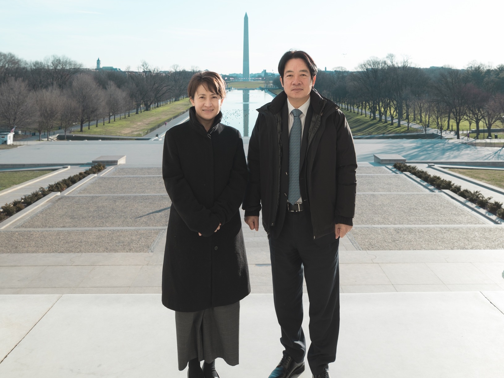 賴清德與蕭美琴2020年的合照，近日被綠營支持者廣傳。（翻攝賴清德臉書）