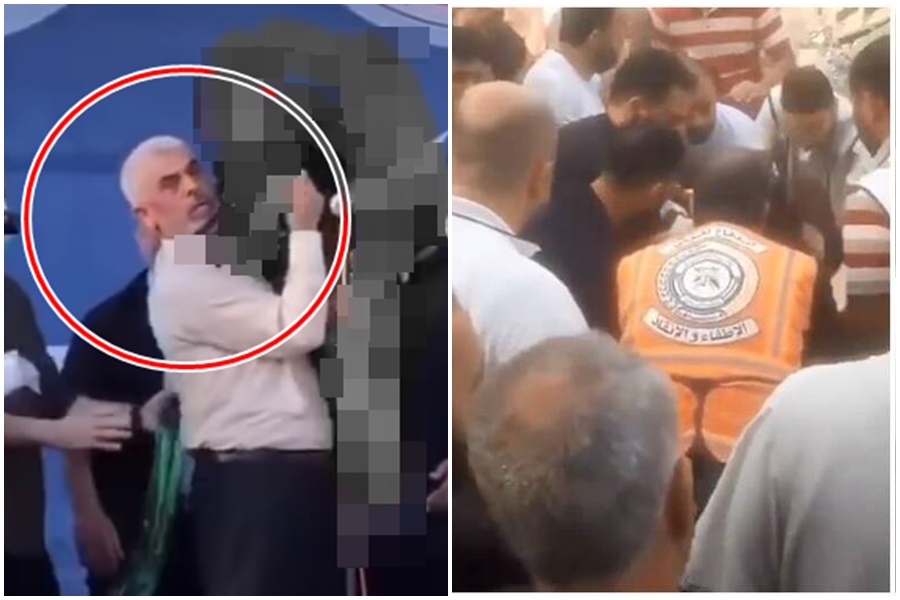 巴勒斯坦激進組織哈瑪斯領袖之一的辛瓦、尤尼斯傳出死訊。（翻攝自X、Israel Defense Forces臉書）