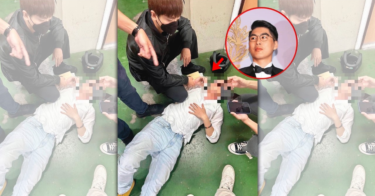 陳鑒（白衣男）涉嫌擔任詐騙集團車手頭，遭警方逮捕。（海山分局提供）