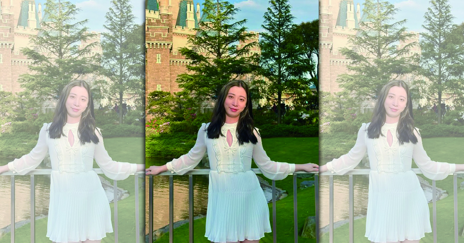 Fumi自國小起便因氣質與走路方式較為秀氣，成為同學取笑與模仿的對象。（翻攝IG@auntyfumika）