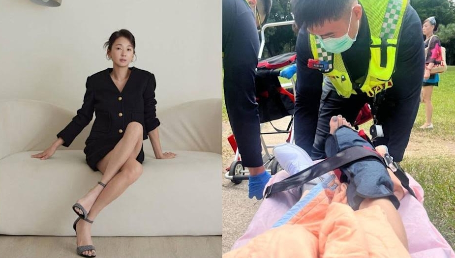 六月比賽後送醫，看起來很嚴重，讓粉絲嚇了一跳。（翻攝自六月IG）