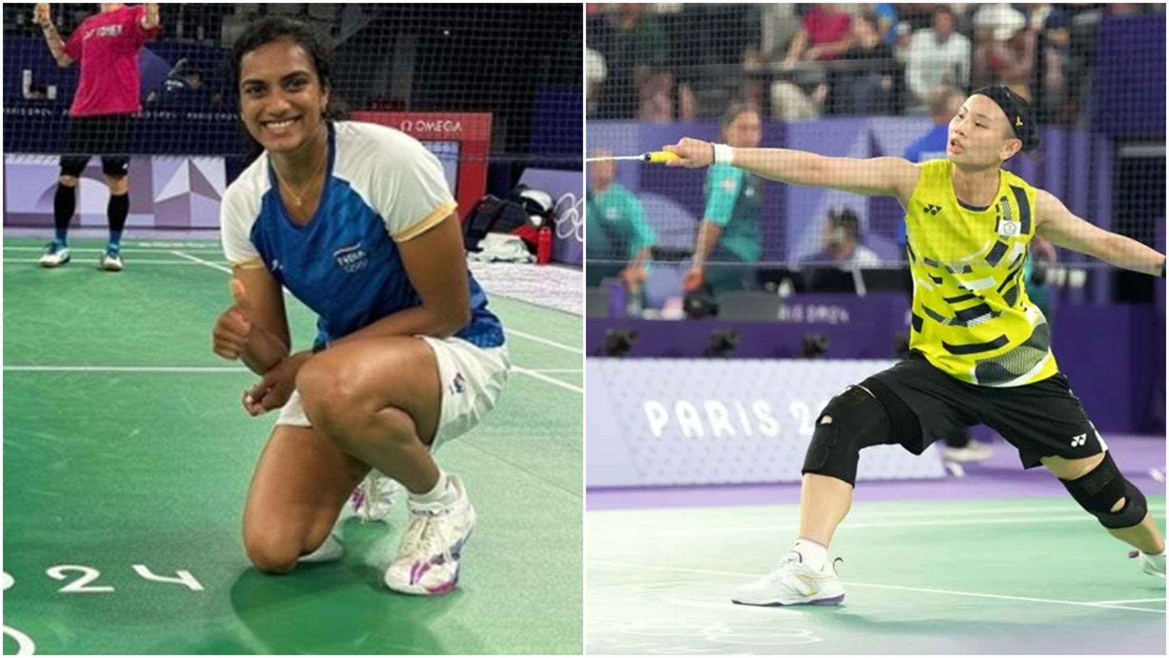 辛度（左）確定退賽，小戴（右）拚台北公開賽三連霸。（翻攝自Instagram@pvsindhu1、中華奧會提供）