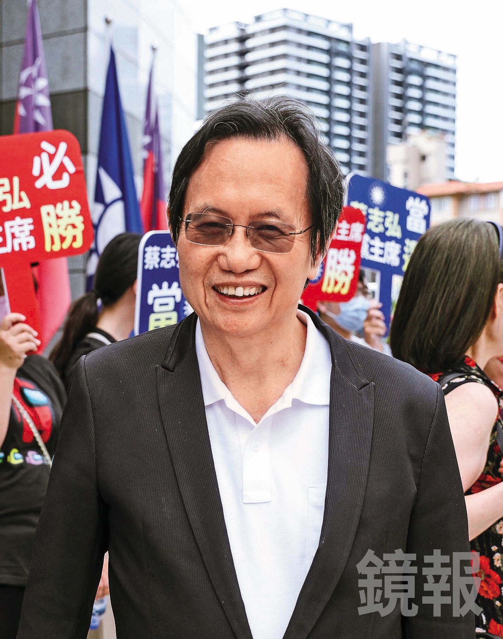 蔡志弘喊話各陣營選戰過程不要相互攻訐。（鏡報鄒保祥）
