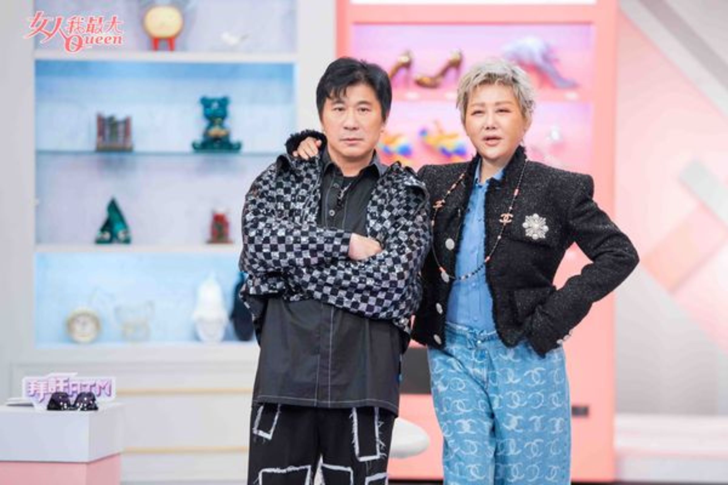 胡瓜、藍心湄40年好友再聚首。(TVBS提供)