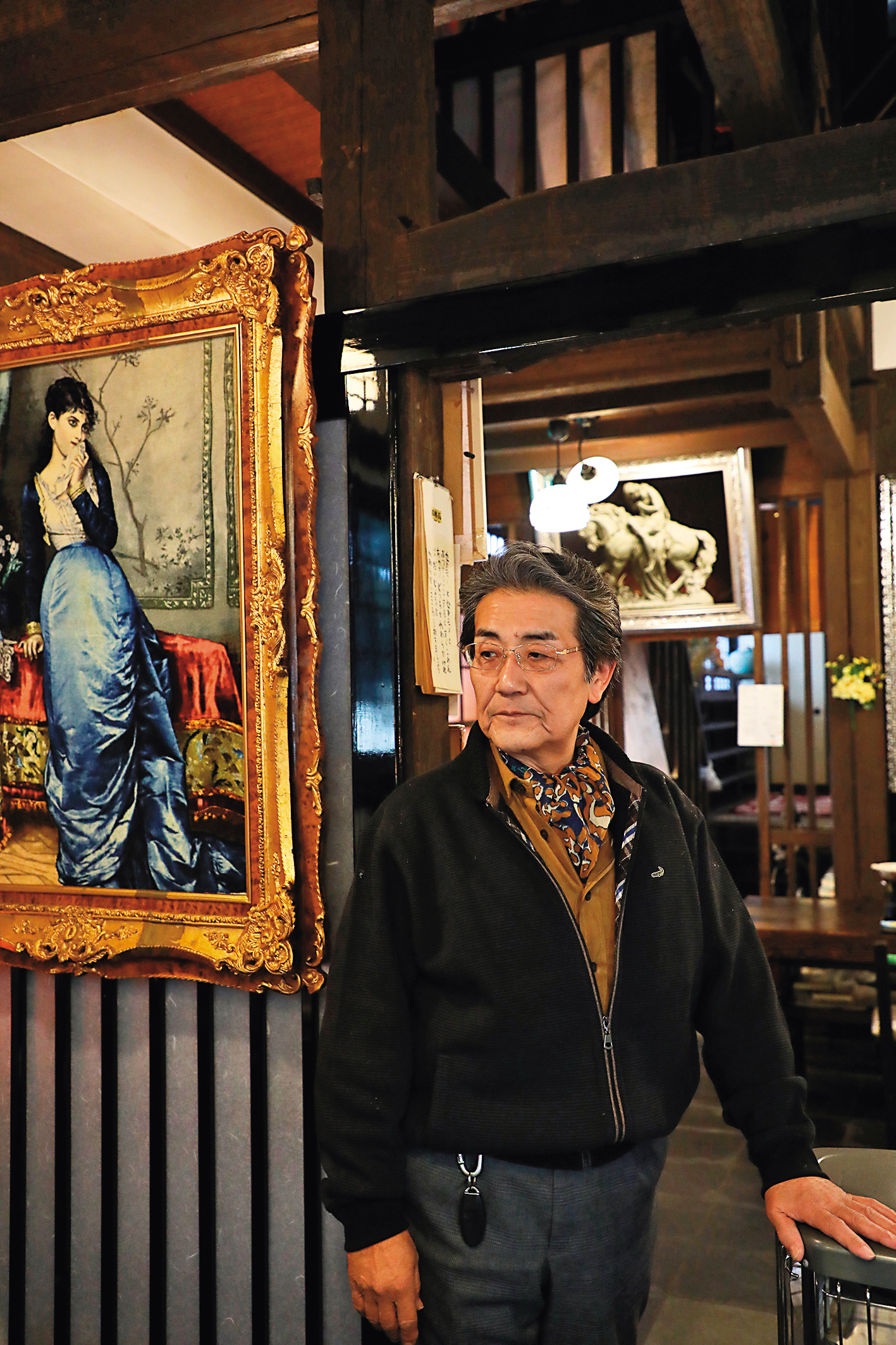 老闆澤田雅樹把百穗苑打造成美術館餐廳,呼應角館的陸奧小京都美名。