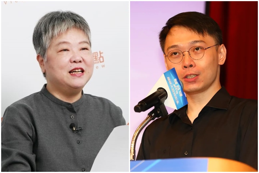對於黃士修（右）放鳥節目邀約，黃光芹（左）怒不可遏。（左圖翻攝自黃光芹臉書，右圖本刊資料照）