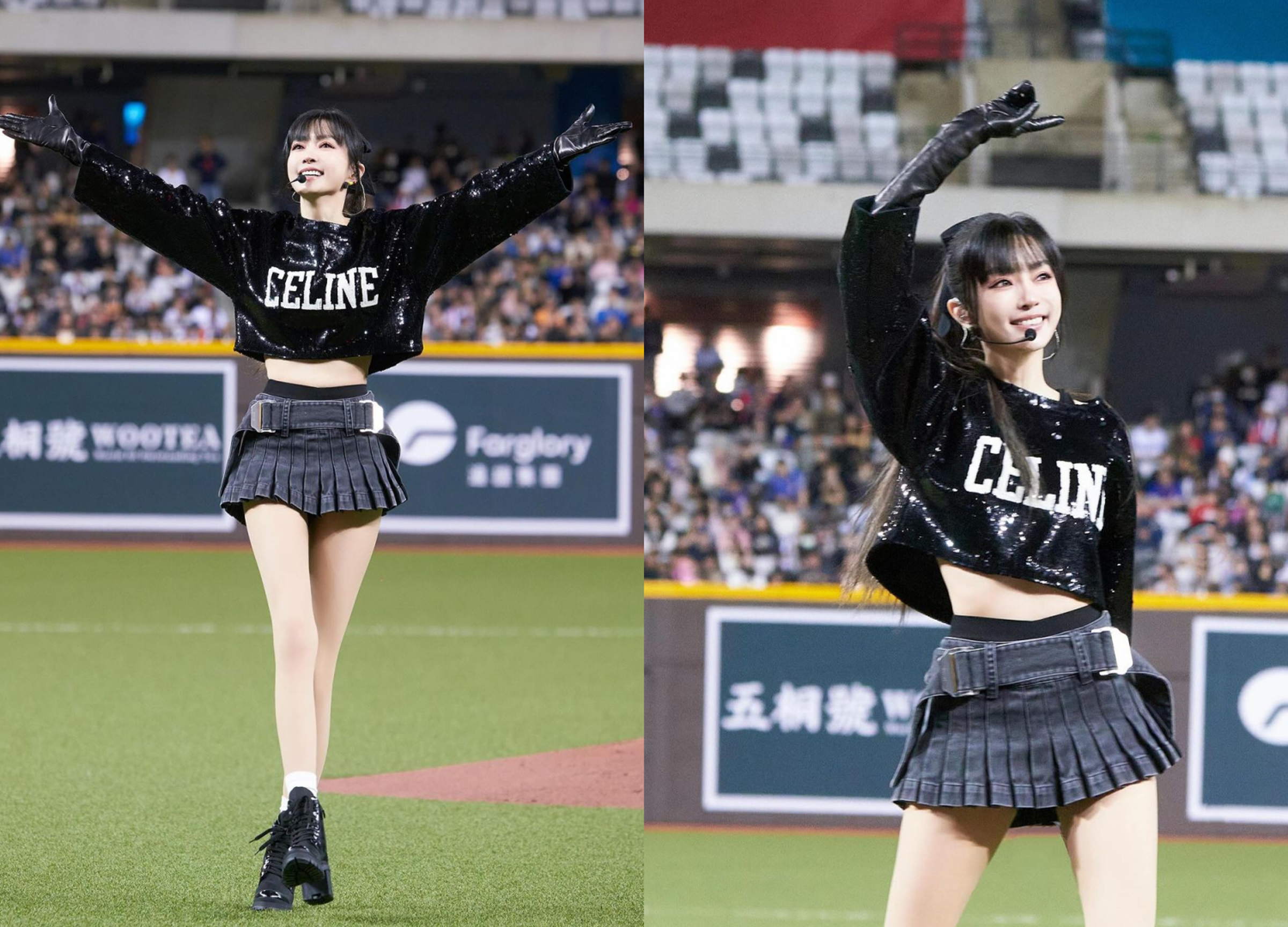 謝金燕日前登上大巨蛋替亞錦賽演出。(翻攝謝金燕IG)