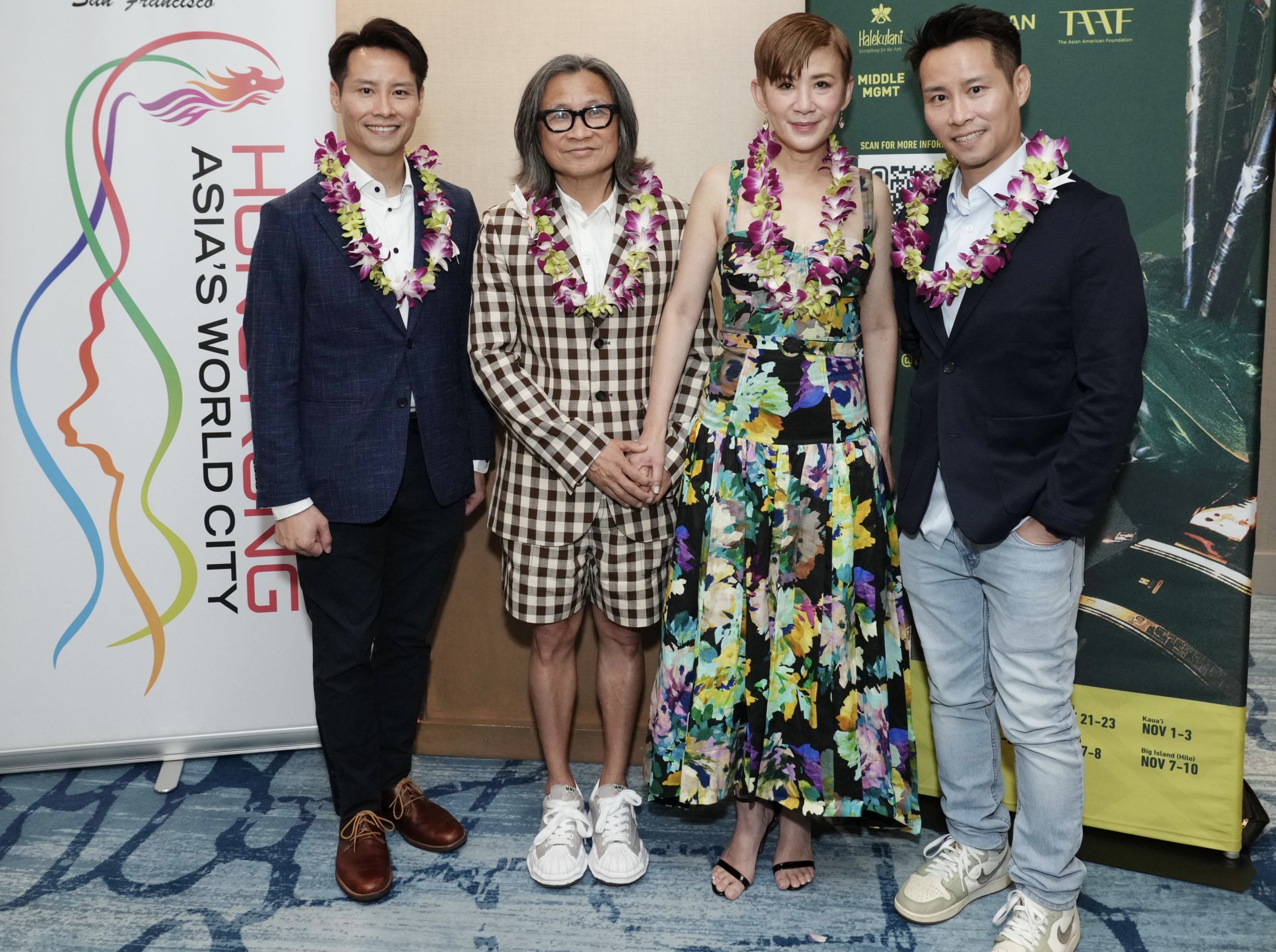 此次吳君如與伴侶陳可辛還和其他應邀參加影展的香港影人交流，包括《武替道》兄弟檔導演梁冠堯、梁冠舜等。（滾動工作室提供）