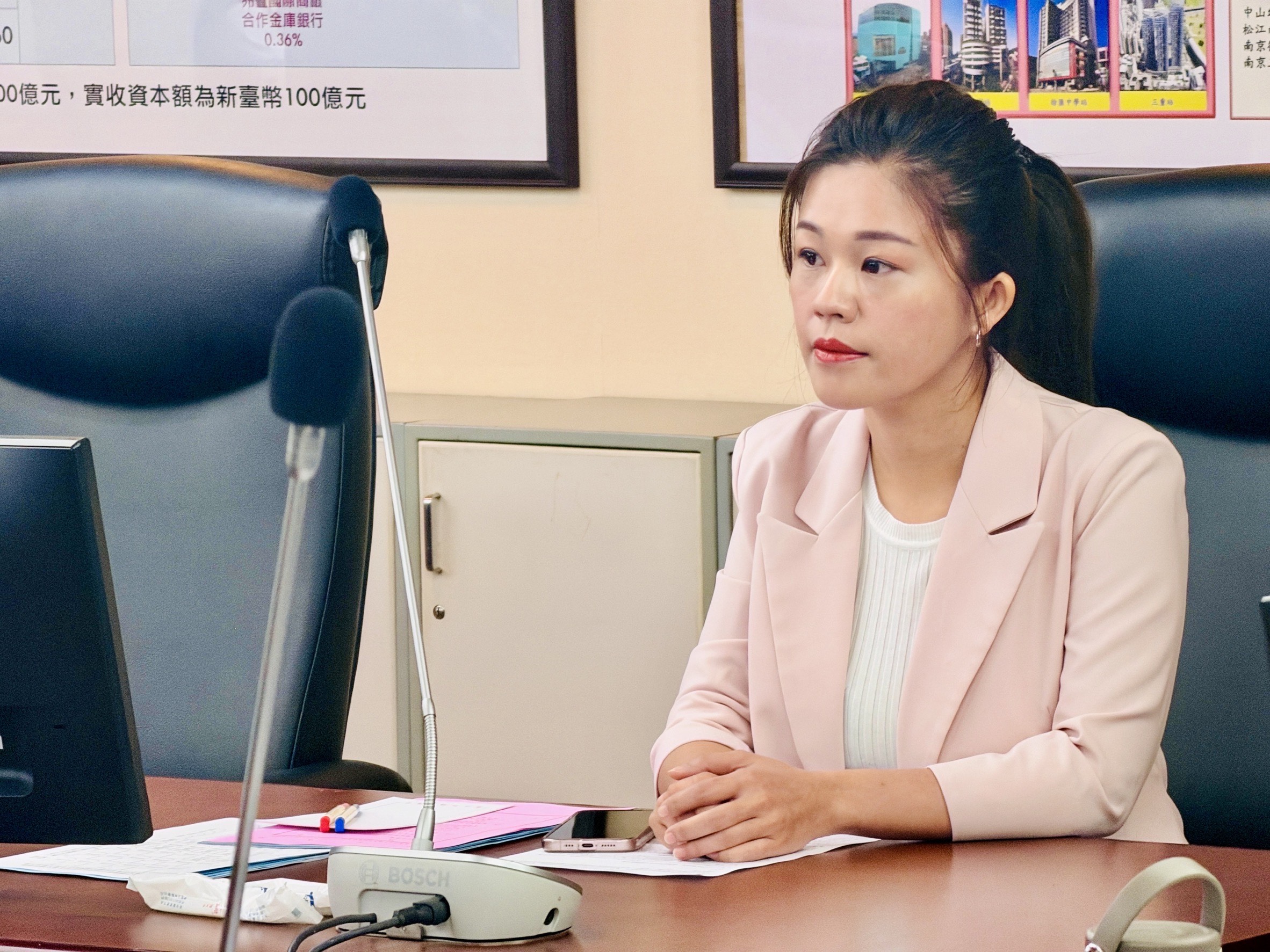 洪婉臻質疑連結支付寶實名制還要驗證台胞證資料，難以保障資料安全。（洪婉臻辦公室提供）