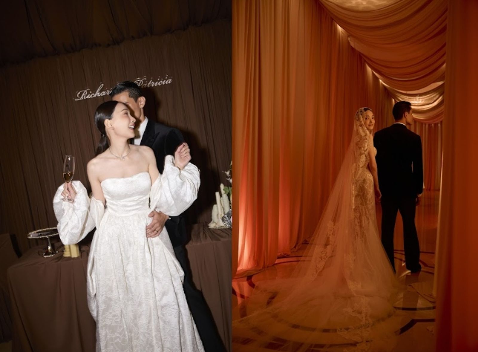 林映唯婚禮變「愛情電影首映」！　新娘3套婚紗美翻新郎閩南語告白甜到融化