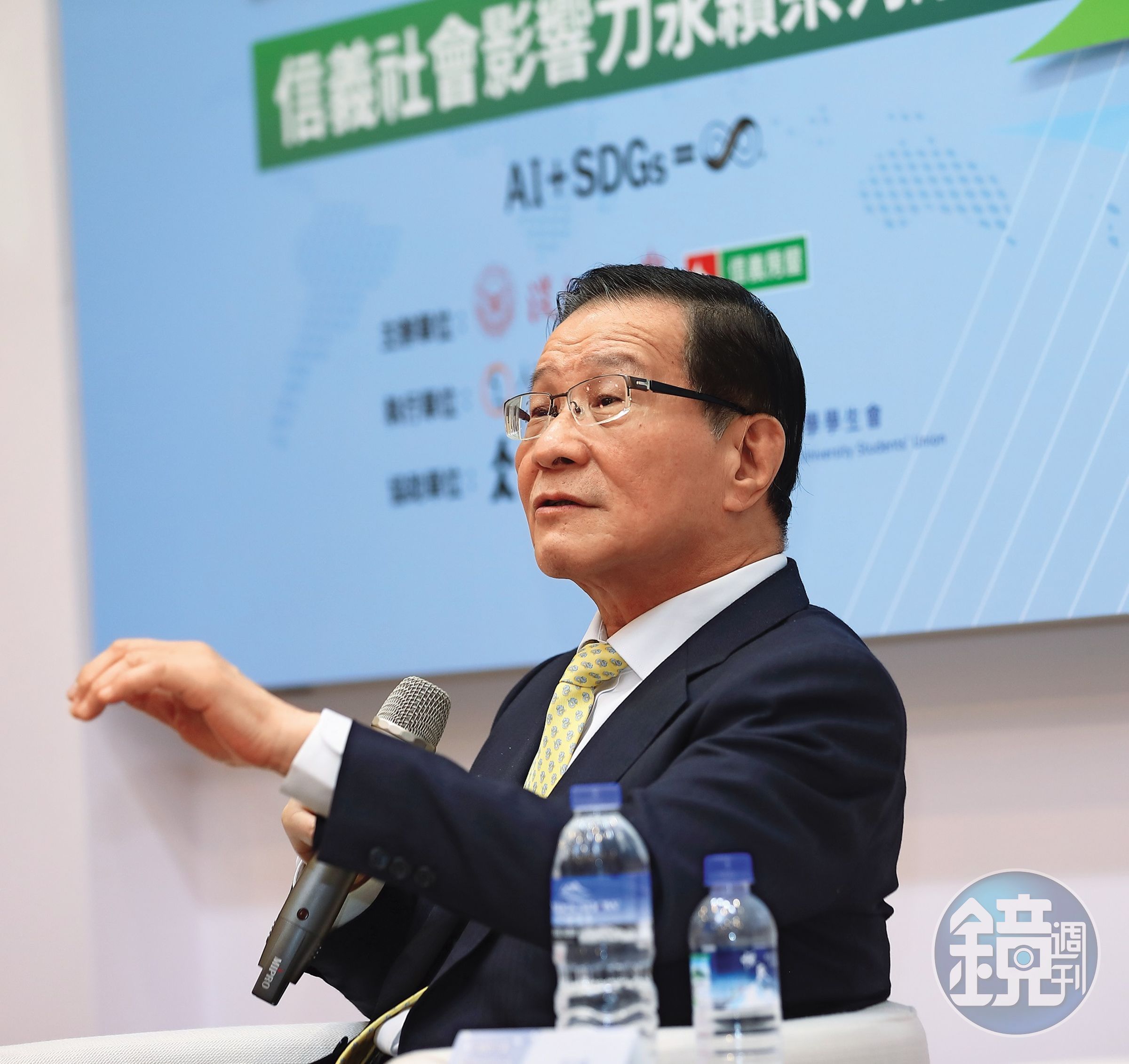 淡江大學校長葛煥昭認為AI+SDGs是未來不敗的韌性人才特點。(攝影/鄒保祥)