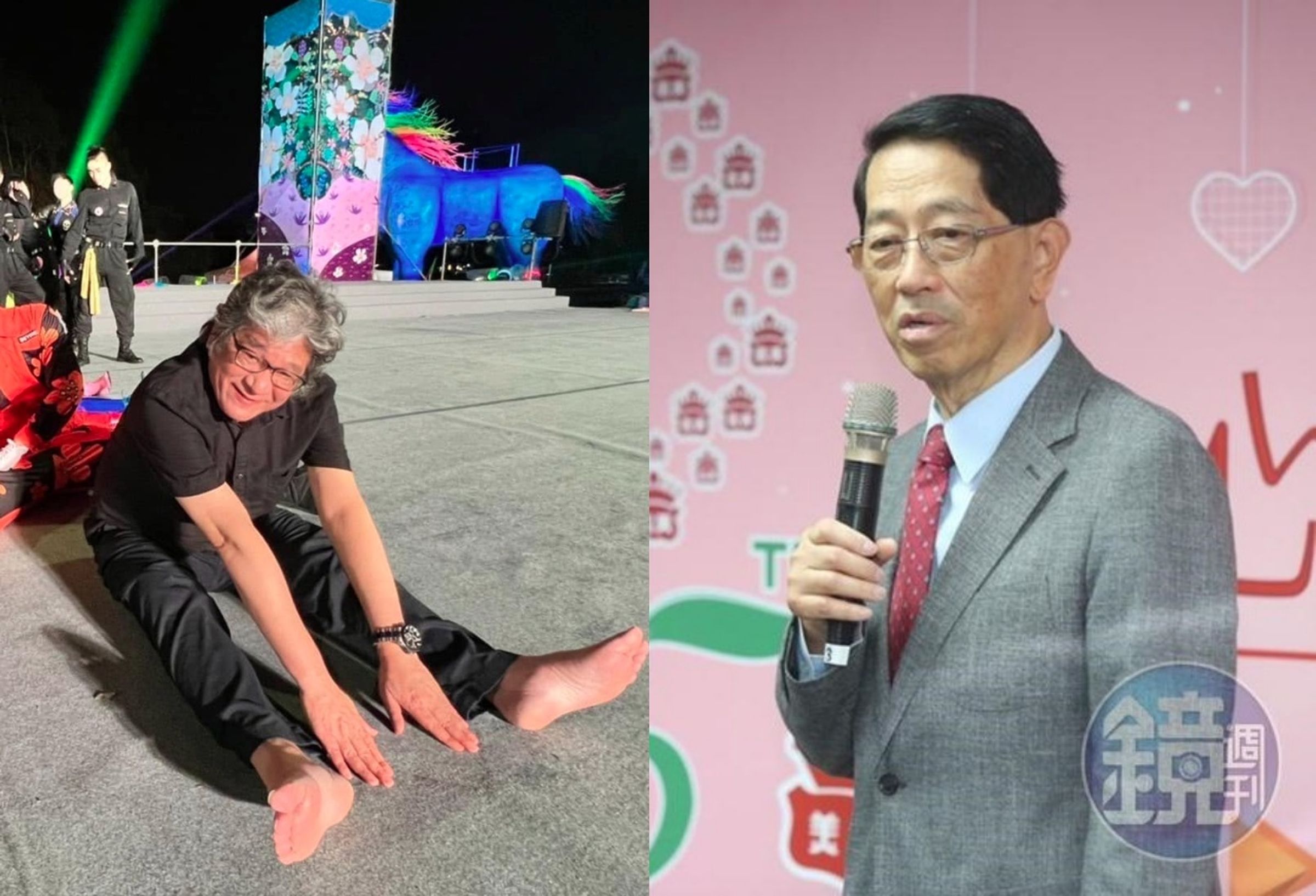 國家表演藝術中心第三屆董事長高志尚(右)即將卸任,紙風車創辦人李永豐(左)發文感謝高志尚對藝術界的無私貢獻。(翻攝自臉書/America Lee;本刊資料照)
