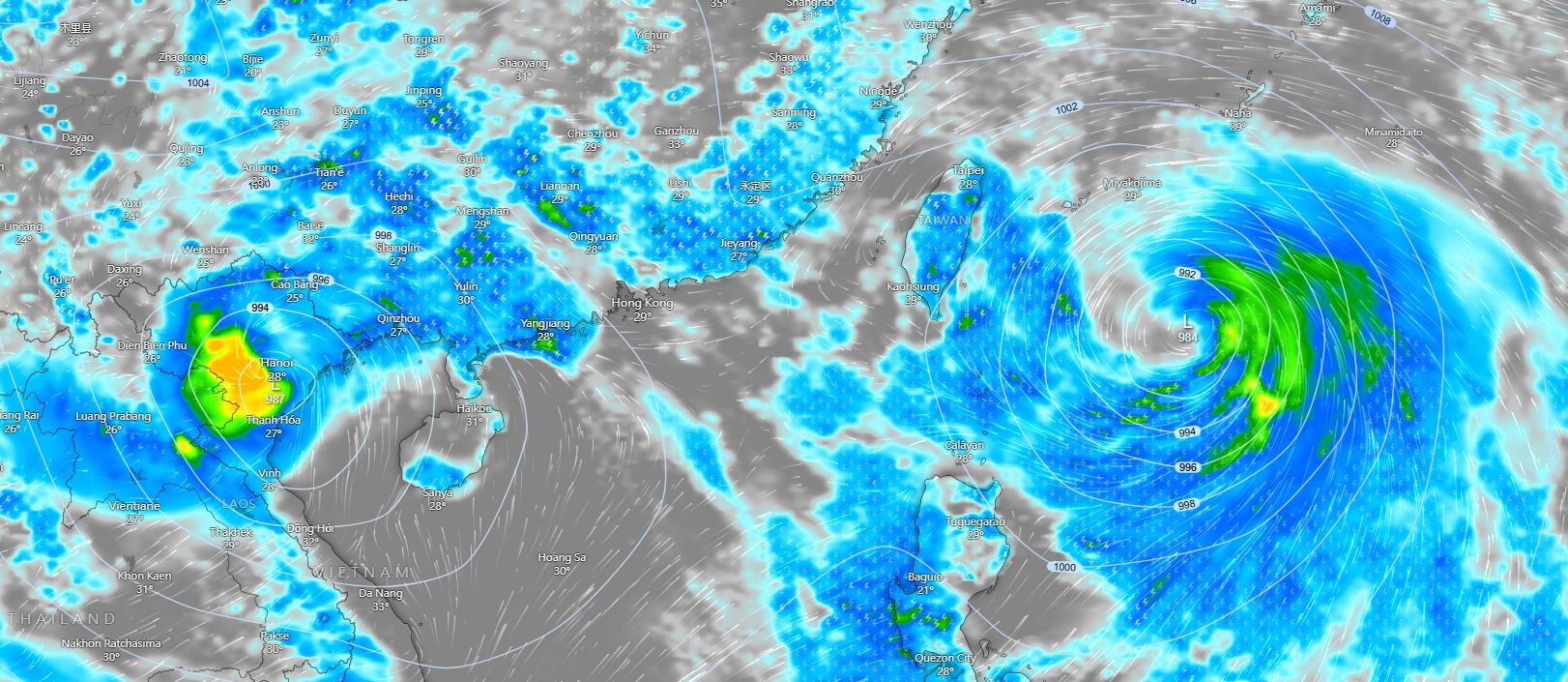 天氣粉專指出，未來一週至少2個颱風形成，而菲律賓東方海面將迅速發展出另一個熱帶系統。（翻攝自臉書@台灣颱風論壇｜天氣特急）