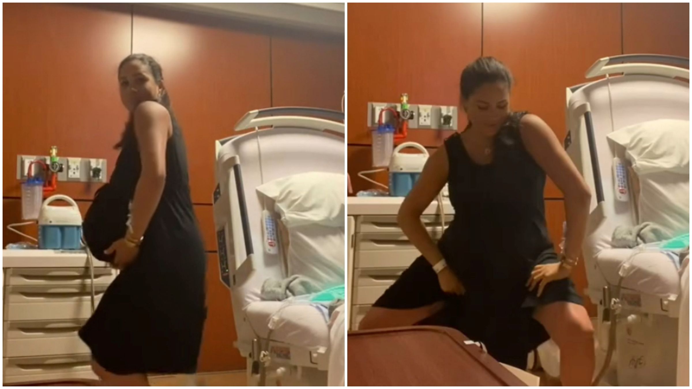 梅根替4歲女兒催產,78秒電臀舞影片曝光。(翻攝Meghan IG)