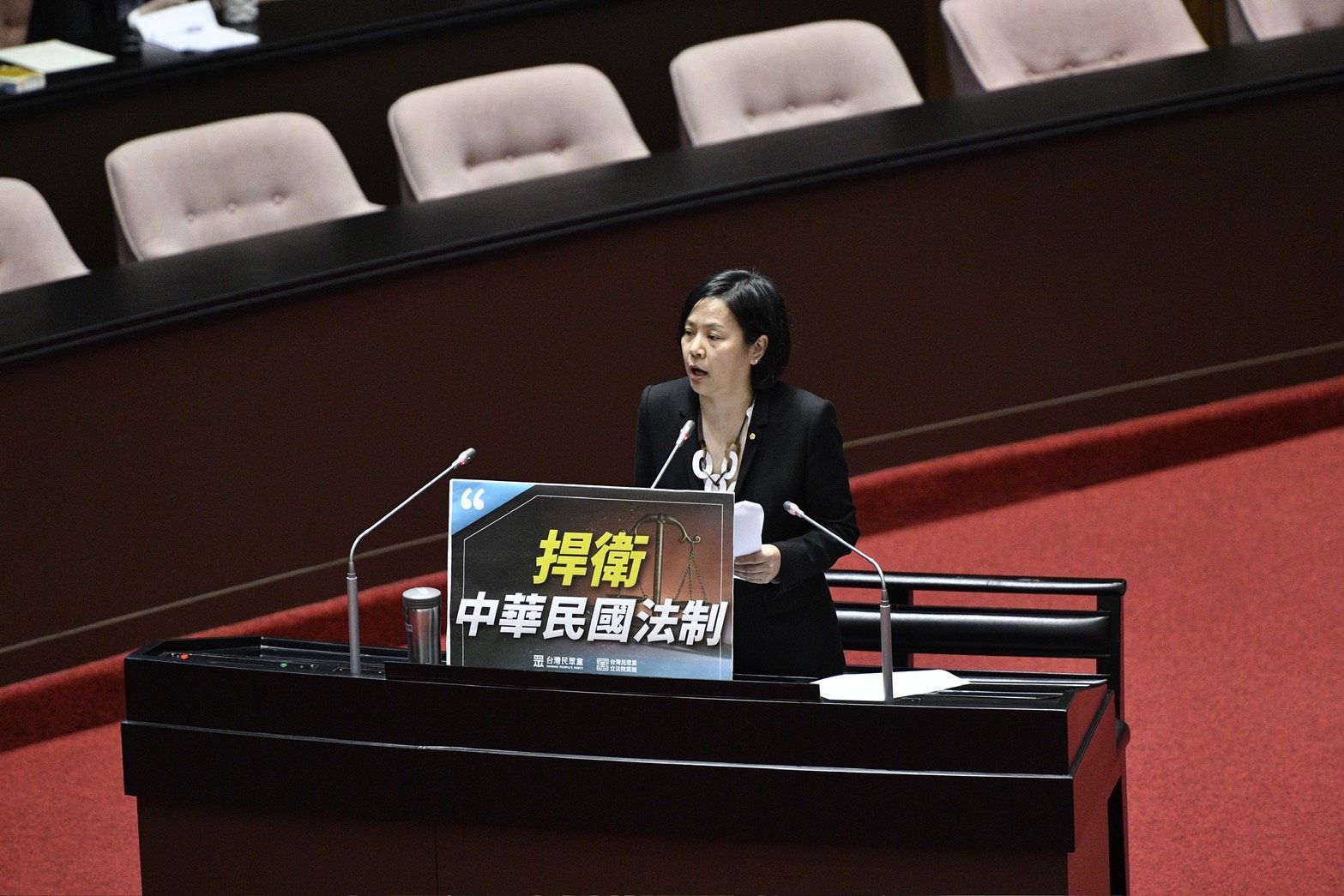 李貞秀被檢舉，恐遭民眾黨開鍘，但傳出中評會將延到下週才開會。（鏡報李智為）