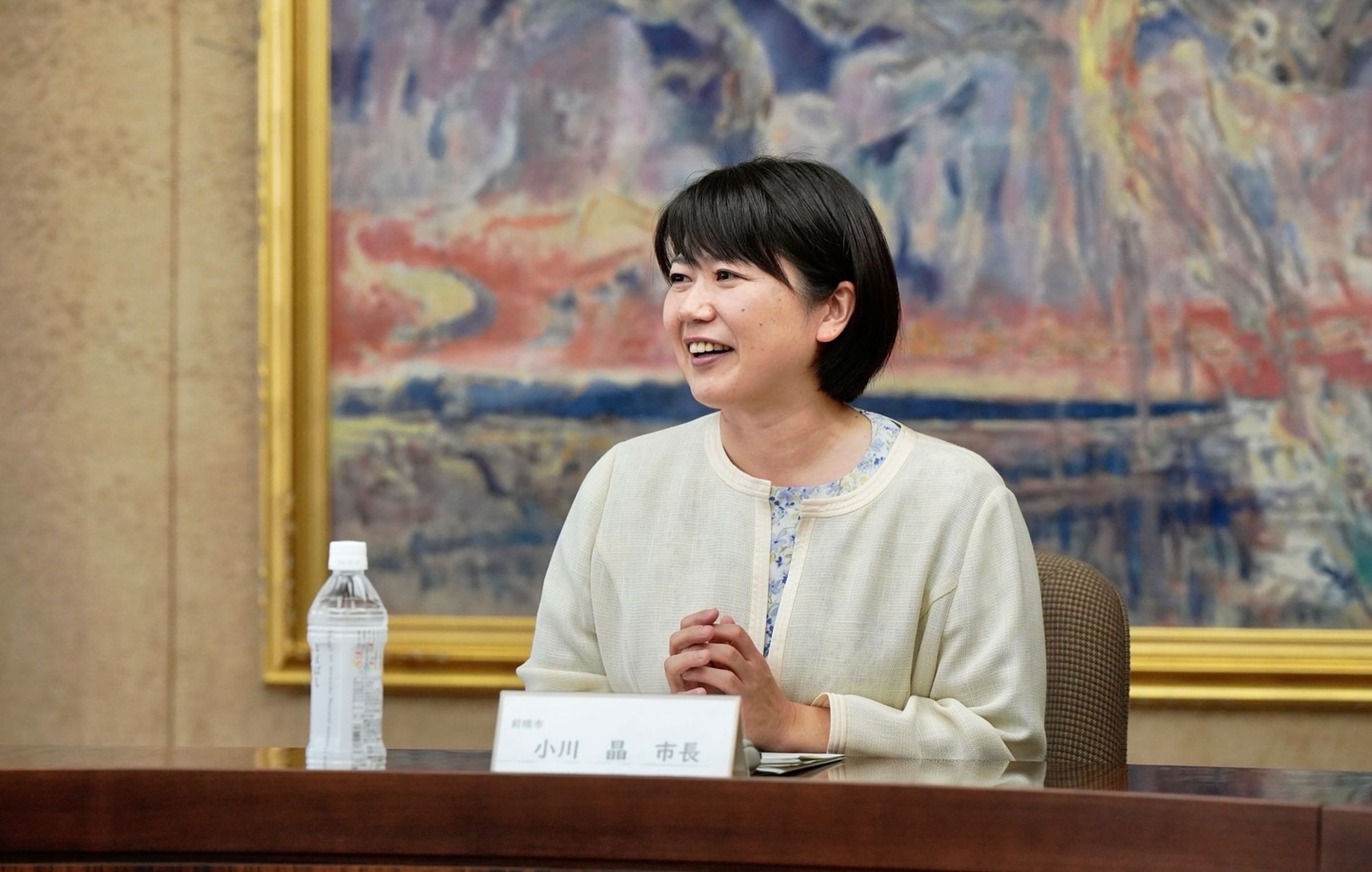 因醜聞下台的小川晶，卸任才2個多禮拜，傳出已決定要參加市長補選。（翻攝自小川晶臉書）