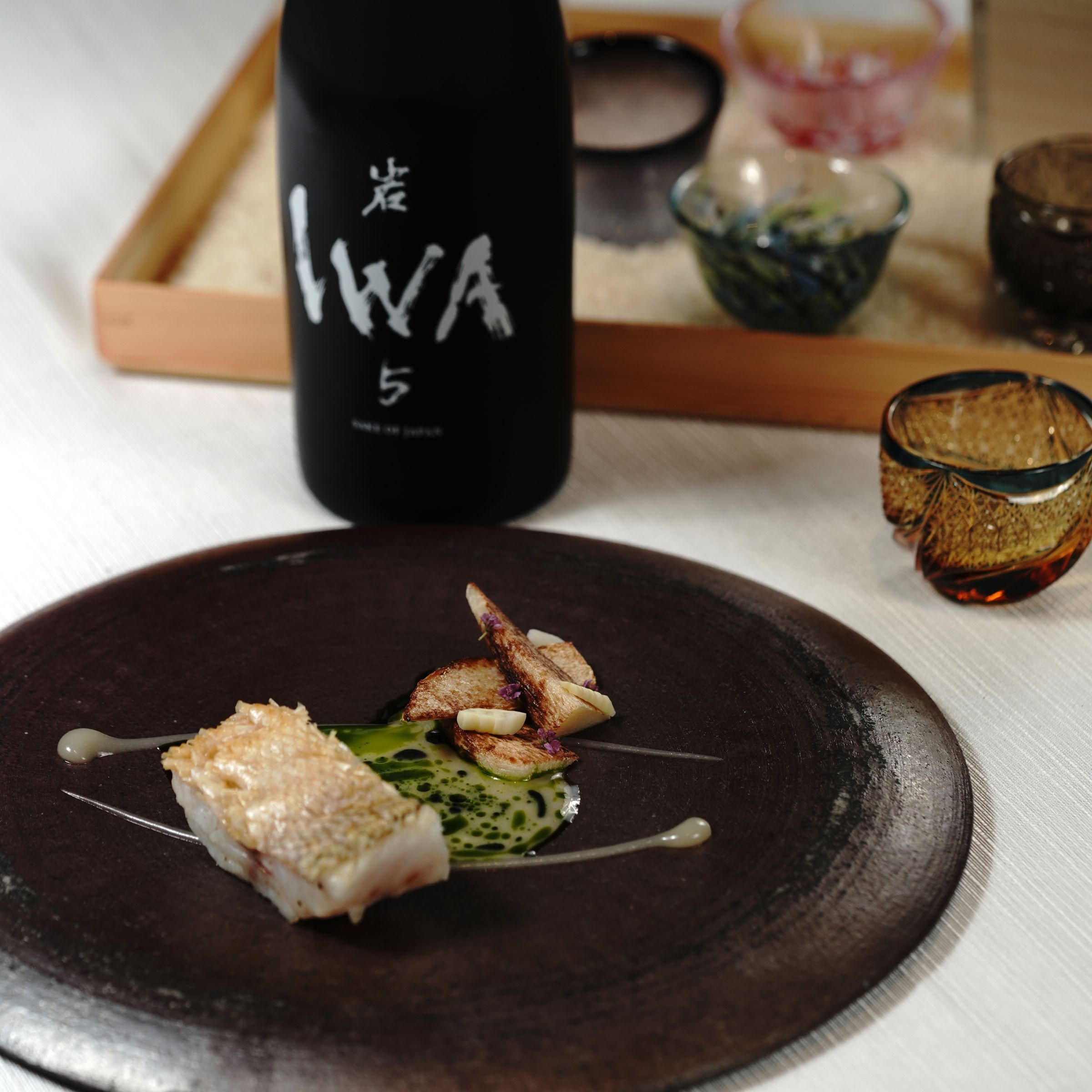 「甘鯛、筍、冬瓜」的馬頭魚立鱗處理得極好，魚肉軟嫩但仍吃得出質感。（Orchid蘭餐廳提供）