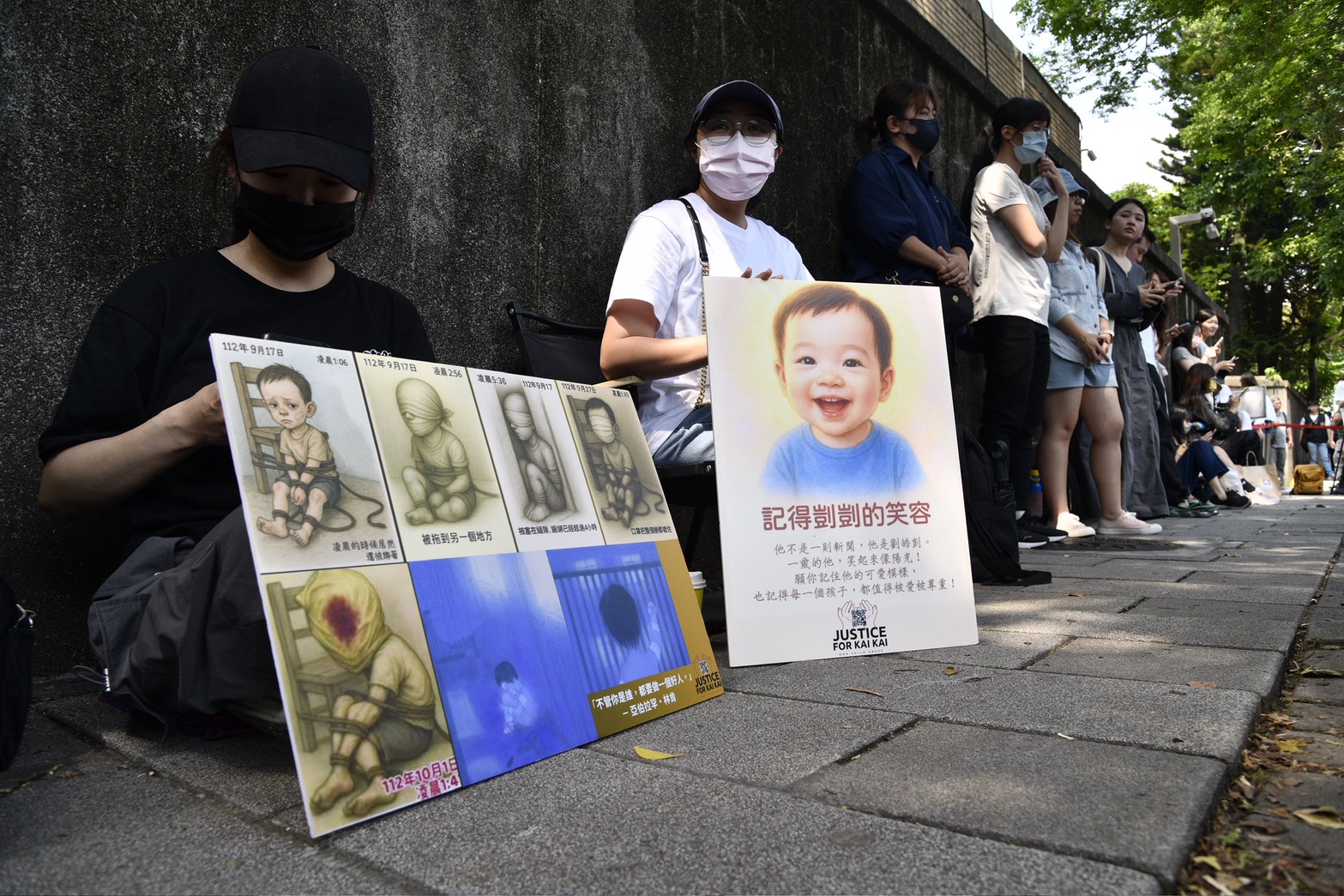 剴剴案今（13日）宣判保母劉彩萱、劉若琳一審刑期。（鏡報新聞網提供）