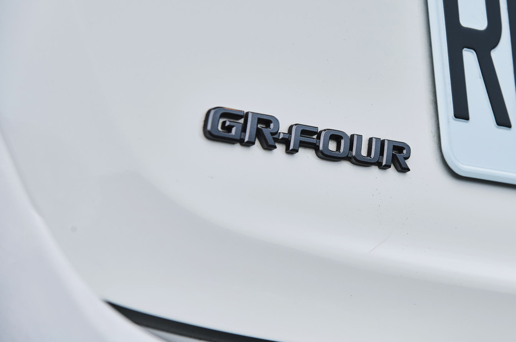 車尾雖無TOYOTA廠徽，GR-Four與GR Yaris銘牌已足以彰顯身份。
